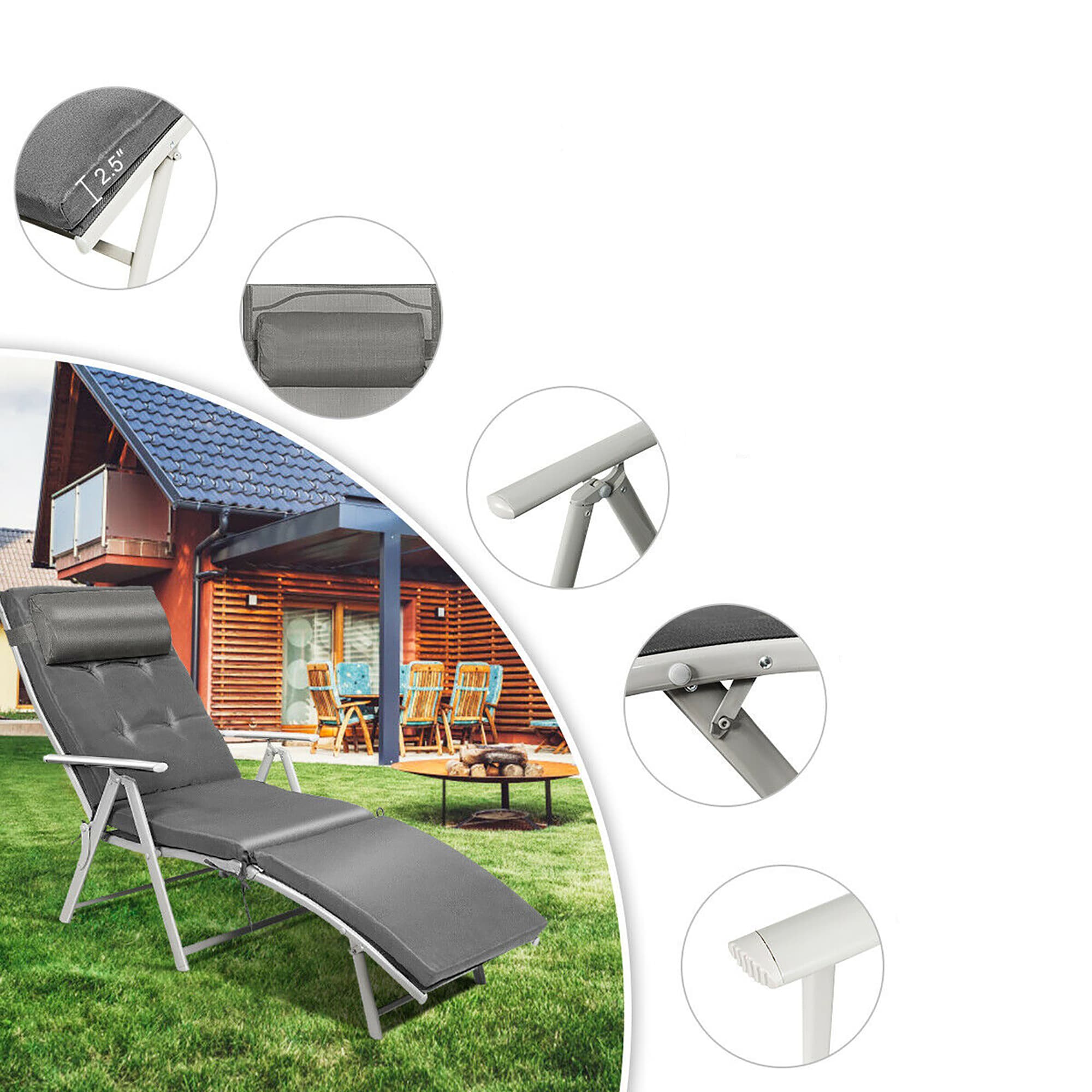 Costway HW64243GR Patio-Chairs - View #4