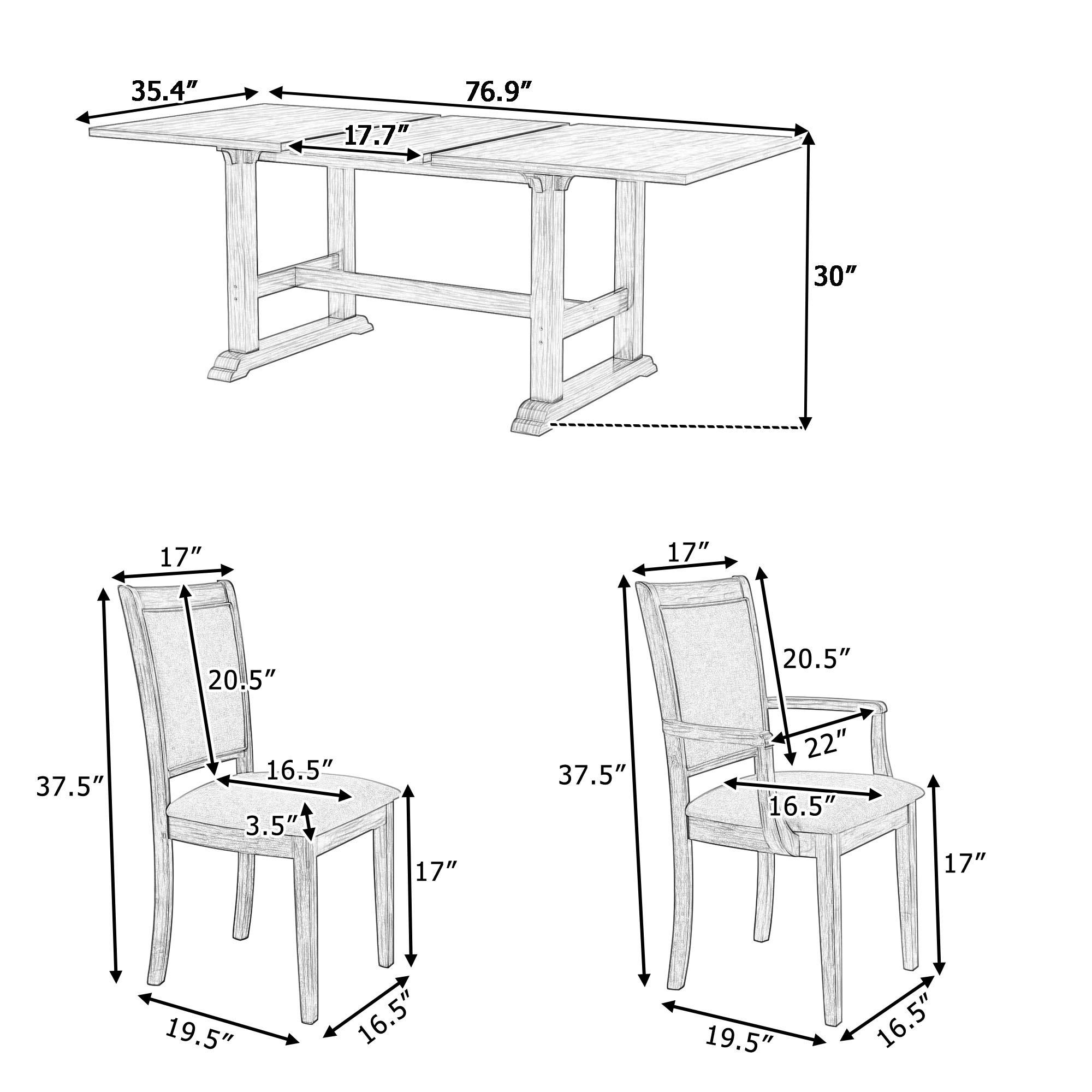 Bybafun YA0100205 Dining-Sets - View #4