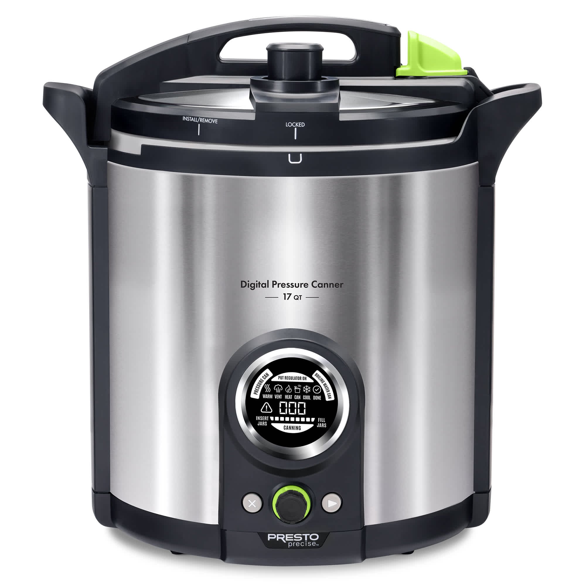 Presto 414873 Precise 02152 17 Qt Electric Pressure Canner Stainless Steel Silver
