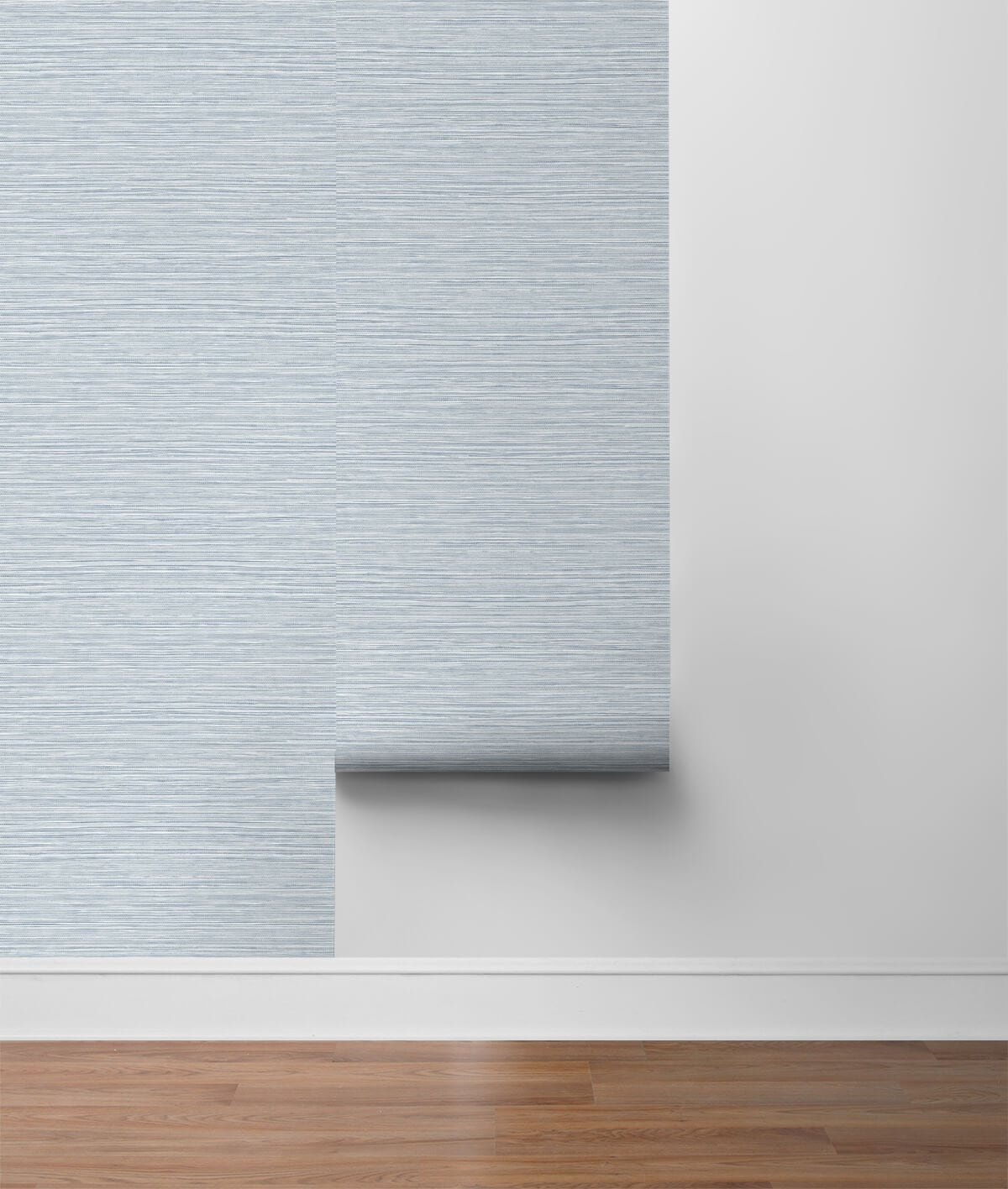 Sea Breeze Blue Vinyl Peel and Stick Wallpaper Roll