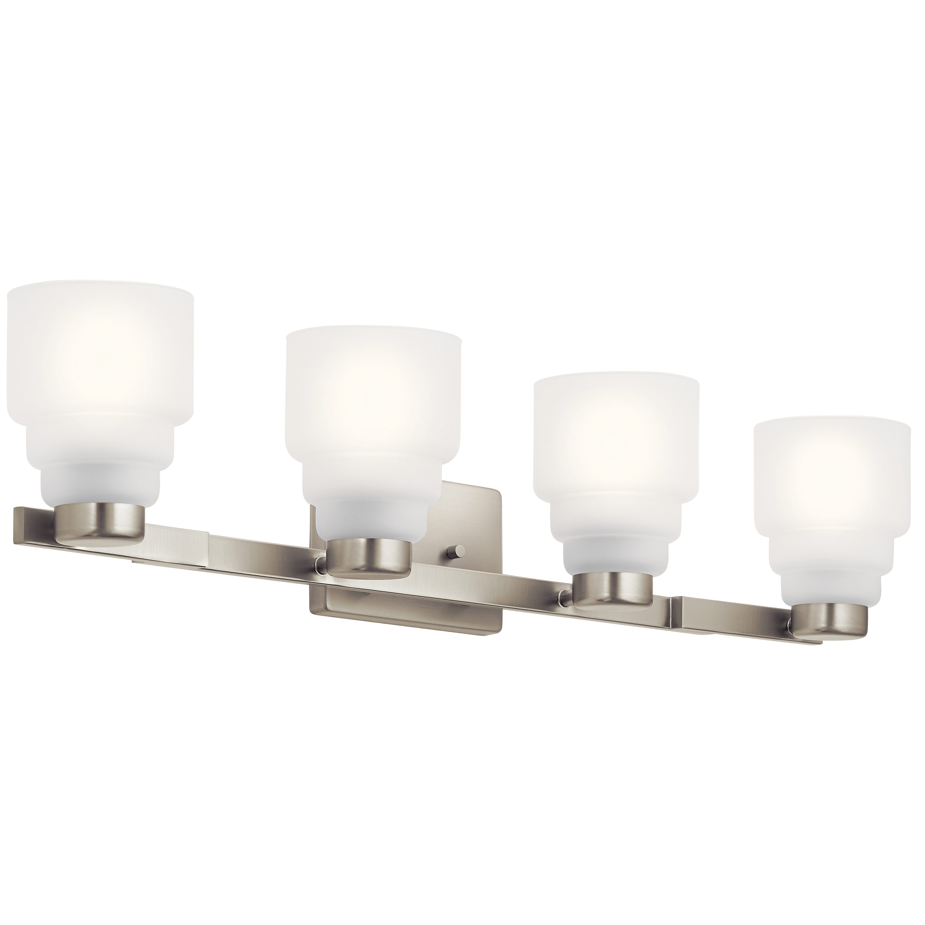 Kichler 55013NI Vionnet 33.5-in 4-Light Brushed Nickel Transitional Vanity Light
