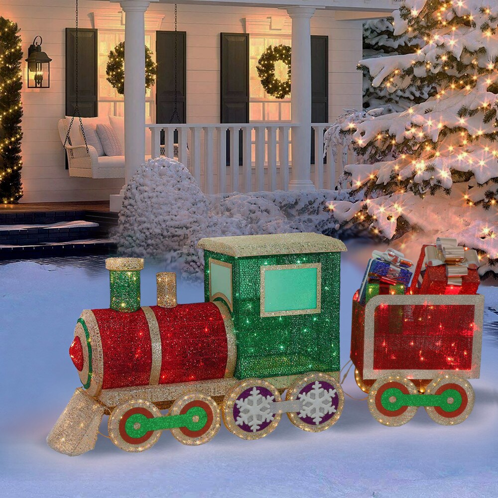 Puleo International 67.92-in Yard Decoration with White LED Lights in ...