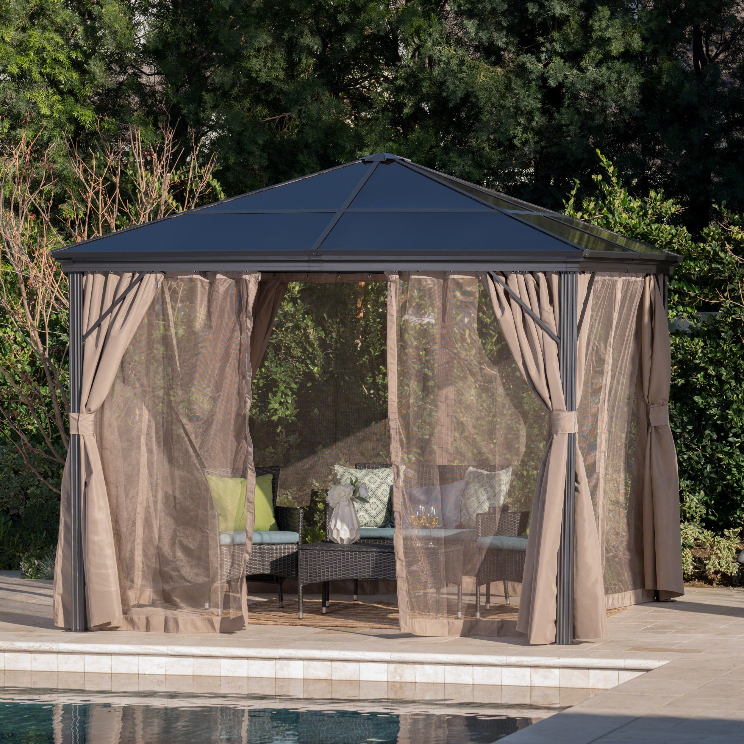 Best Selling Home Decor 303378 Wood-Resin-Gazebos - View #2