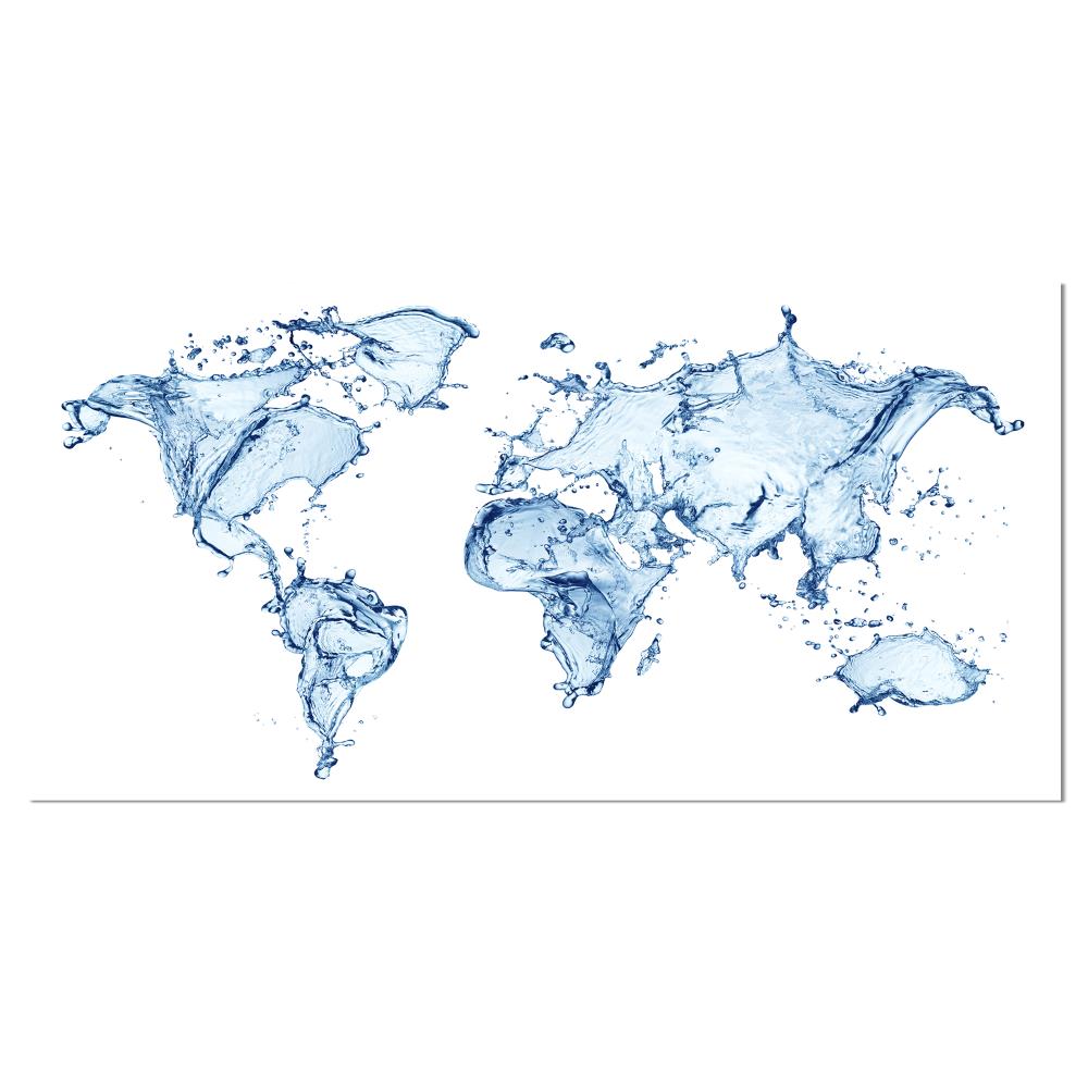 Designart PT8420-32-16 16-Inches H x 32-Inches W Maps Canvas Print