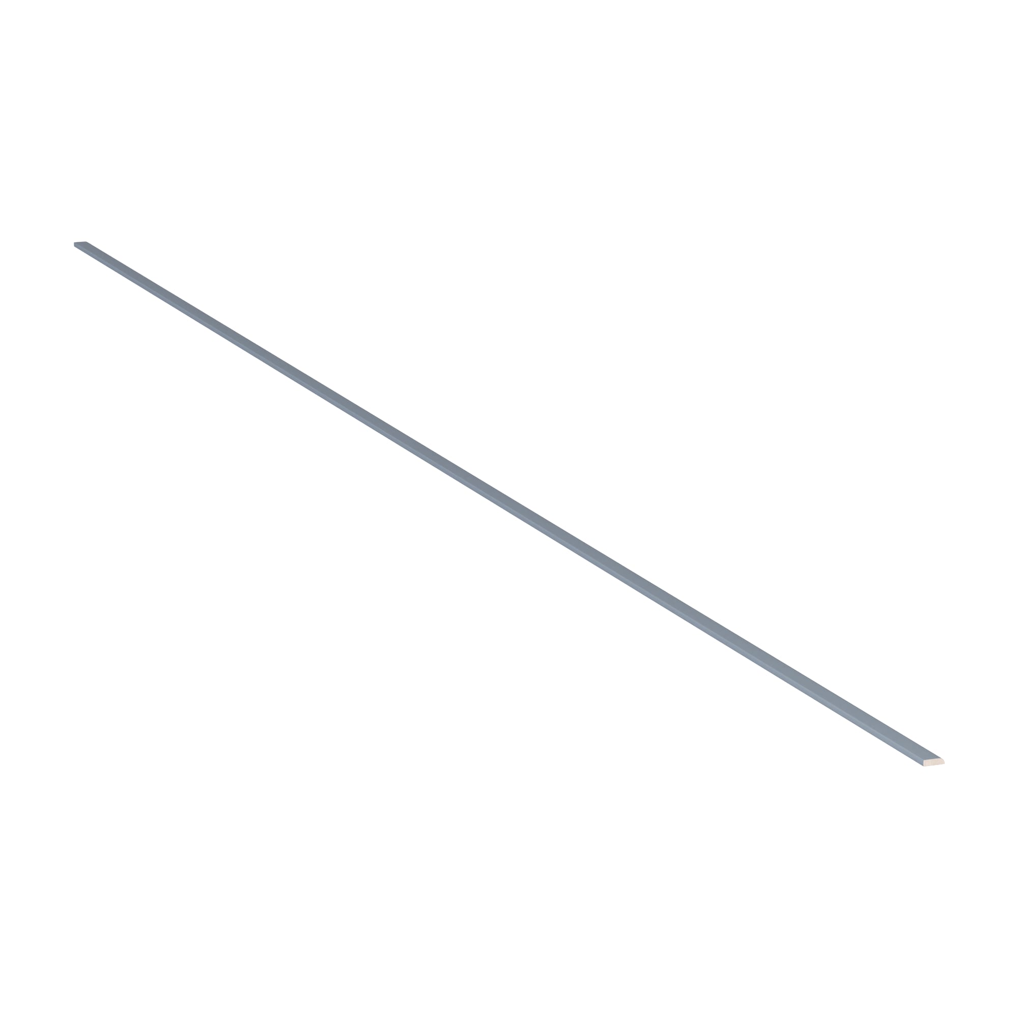 Arcade Green 404SKR96 Cabinet Scribe Rail 0.75-in W x 96-in H x 0.25-in D Gray Painted