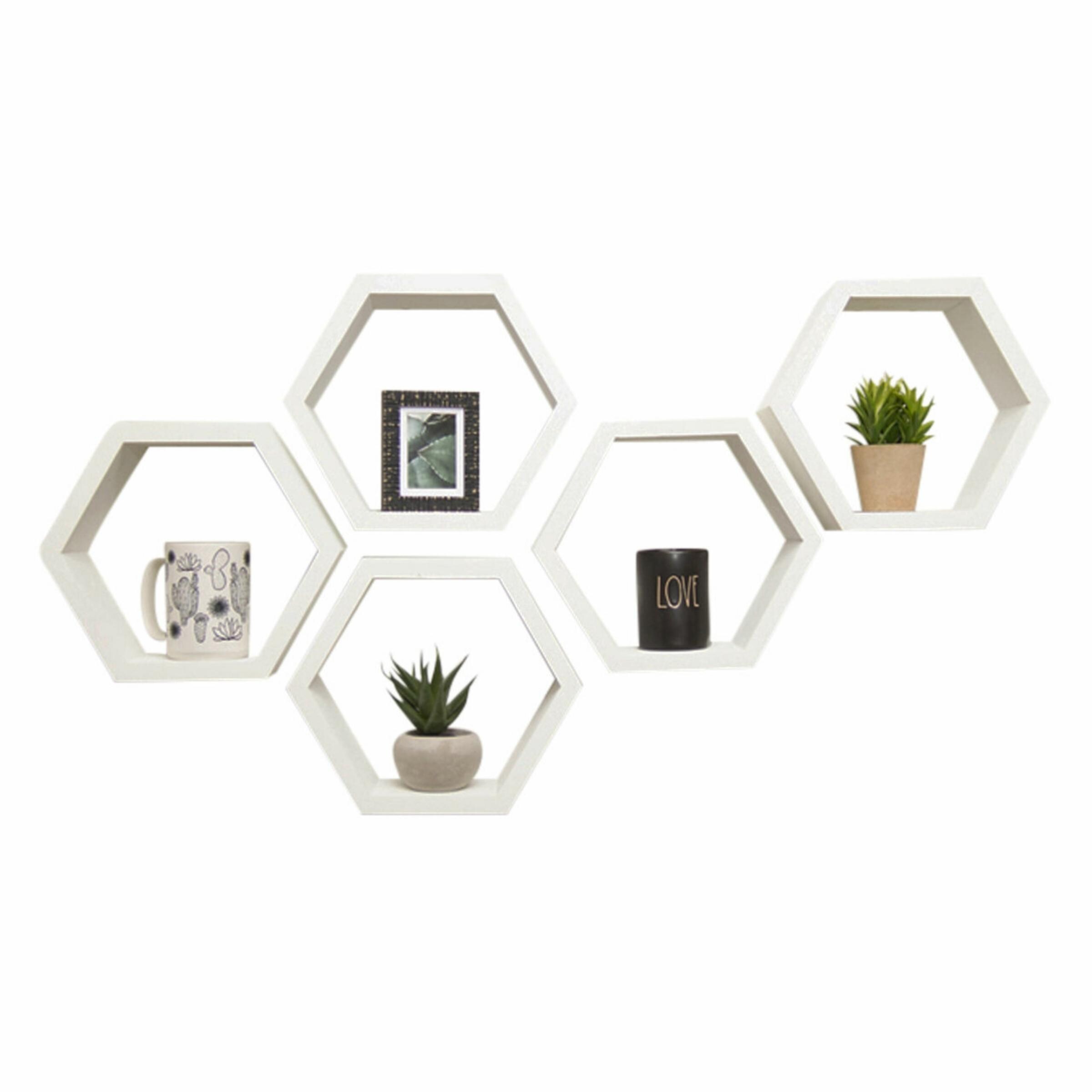 TRINITY HEX-SET5-WW Wall-Mounted-Shelving - View #2