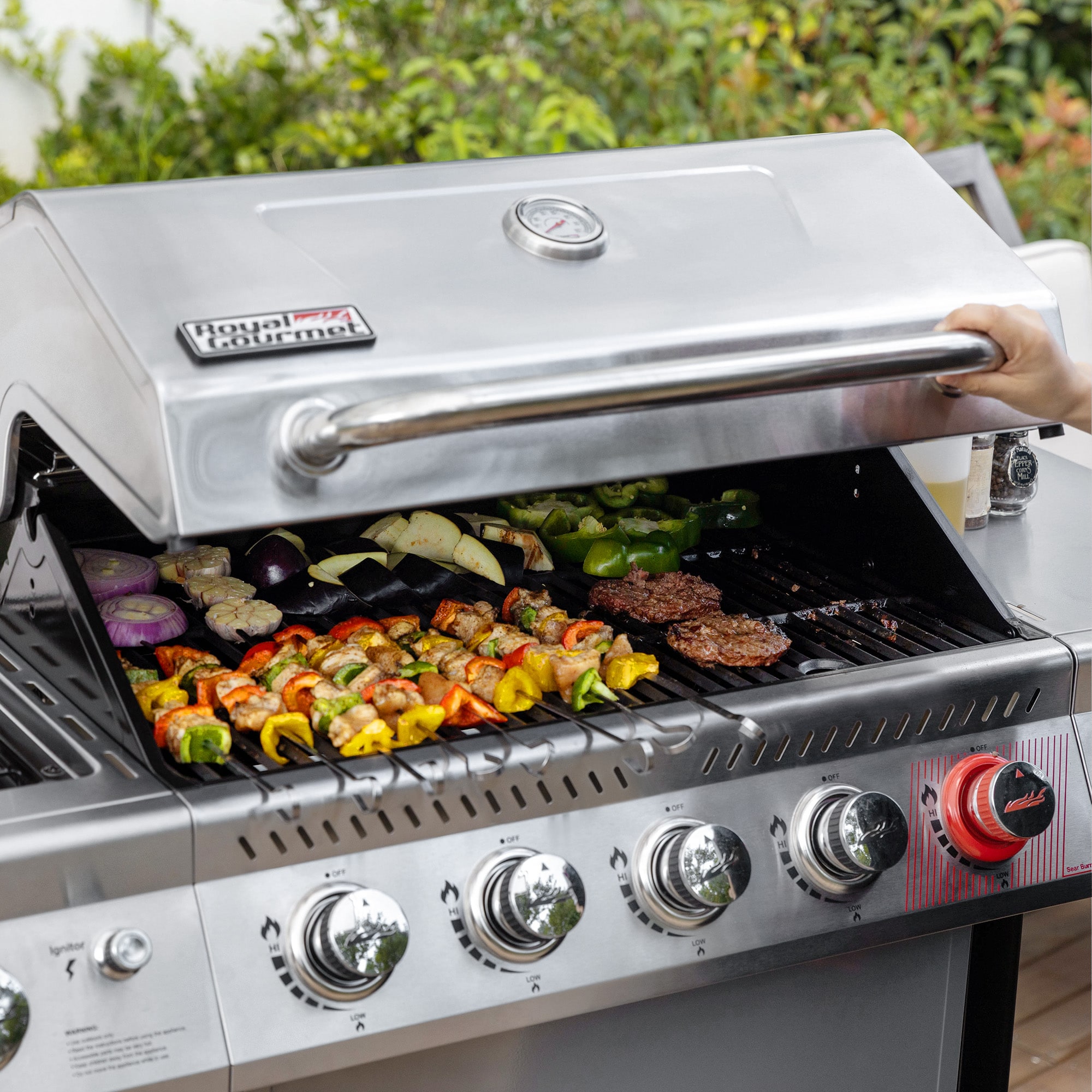 5-Burner Gas Grill with Side Burner | Royal Gourmet