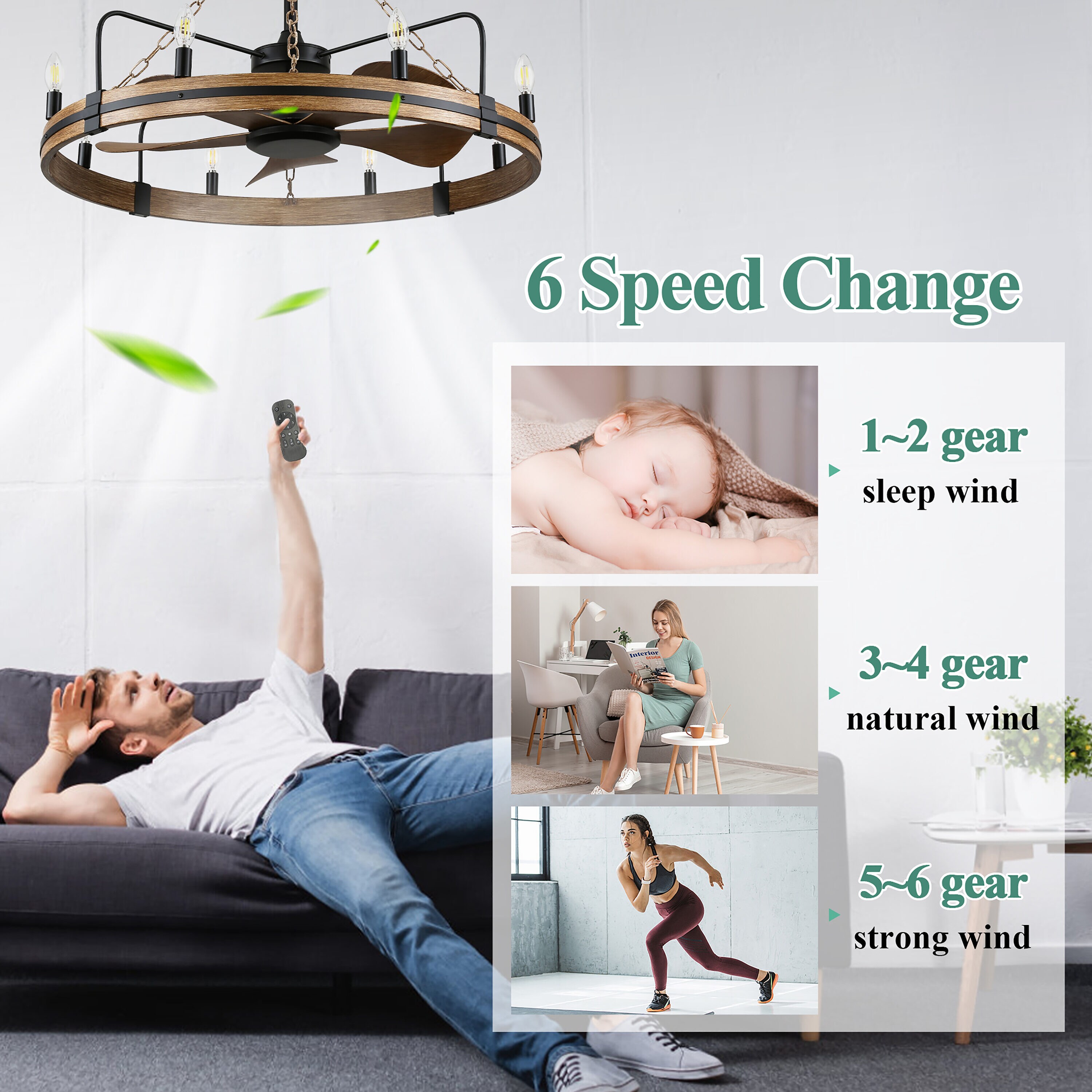 Cusp Barn GRD3670 Ceiling-Fans - View #4