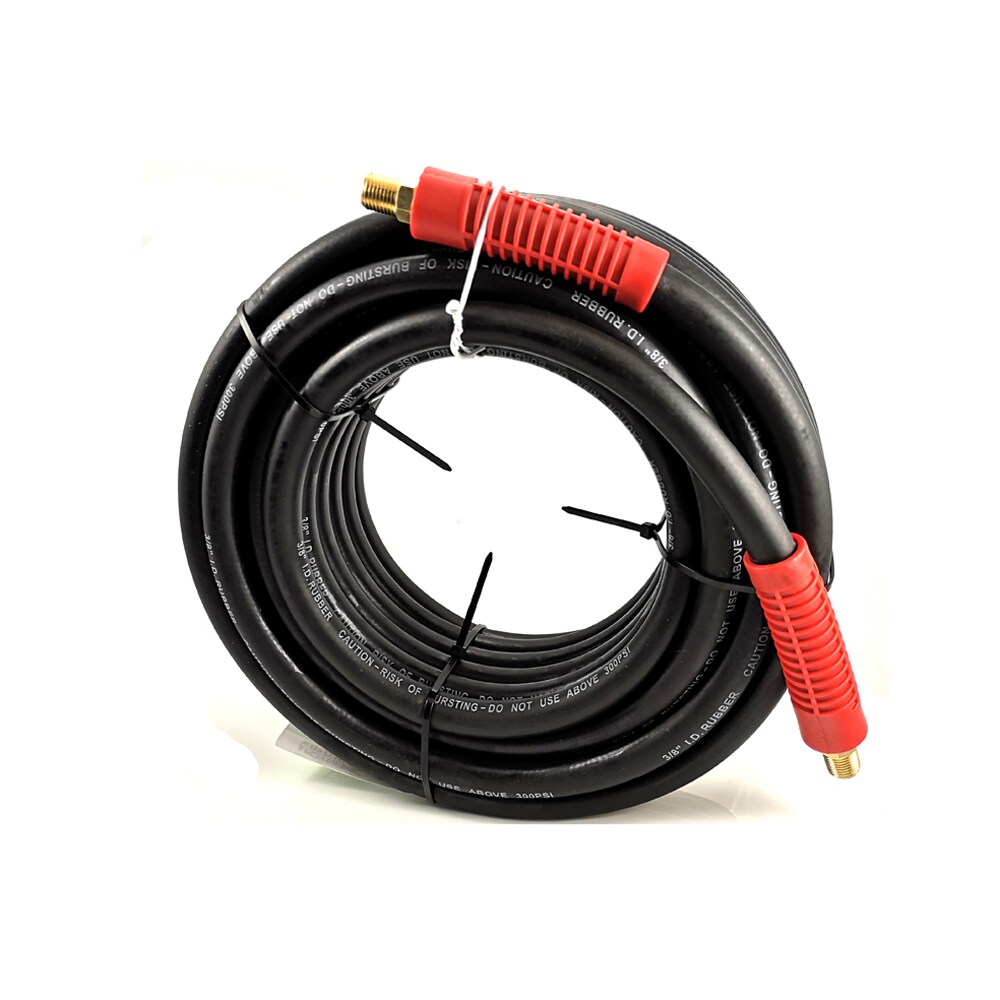 Dynamic Power Rubber Air Hose 3/8in x 50ft 300 PSI Black | DP-RB38-50-B