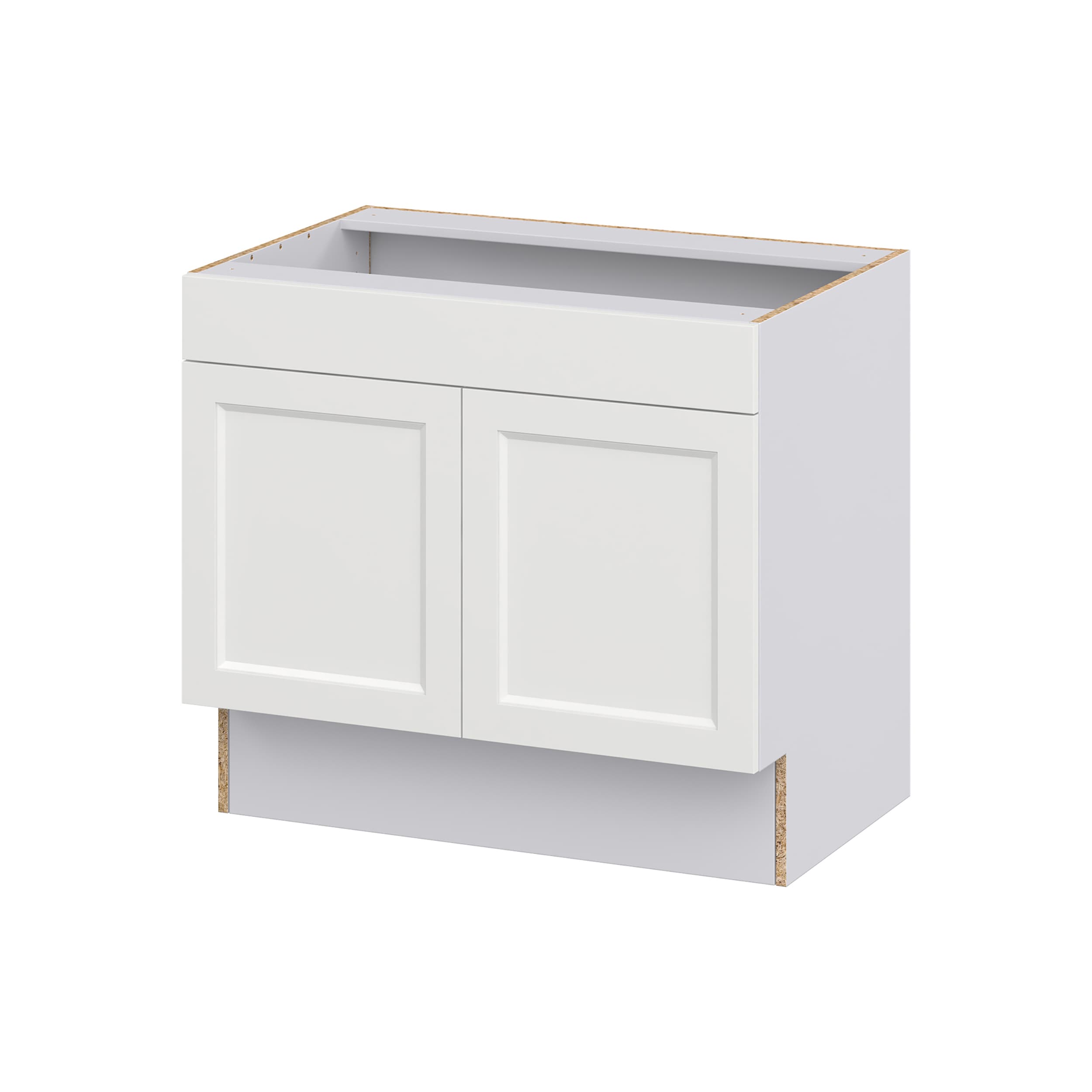 Hugo&Borg 36-in W x 32.5-in H x 24-in D Wood Base Fully Assembled Cabinet (Recessed Panel Shaker Door Style)