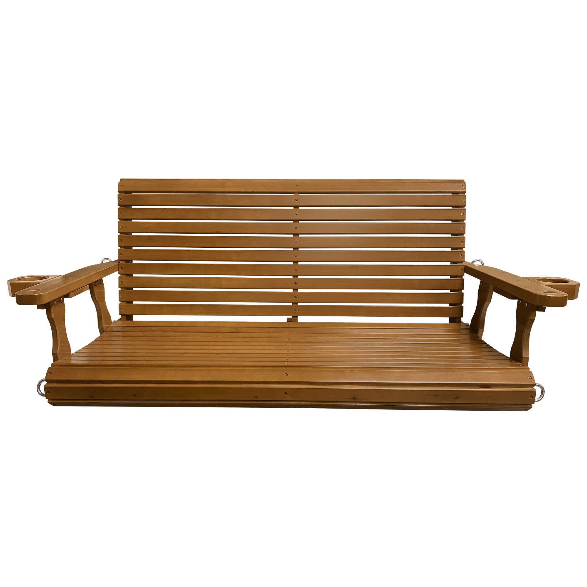 Fortune Candy PSX0013L 4.5ft 2 -person Brown Wood Outdoor Swing