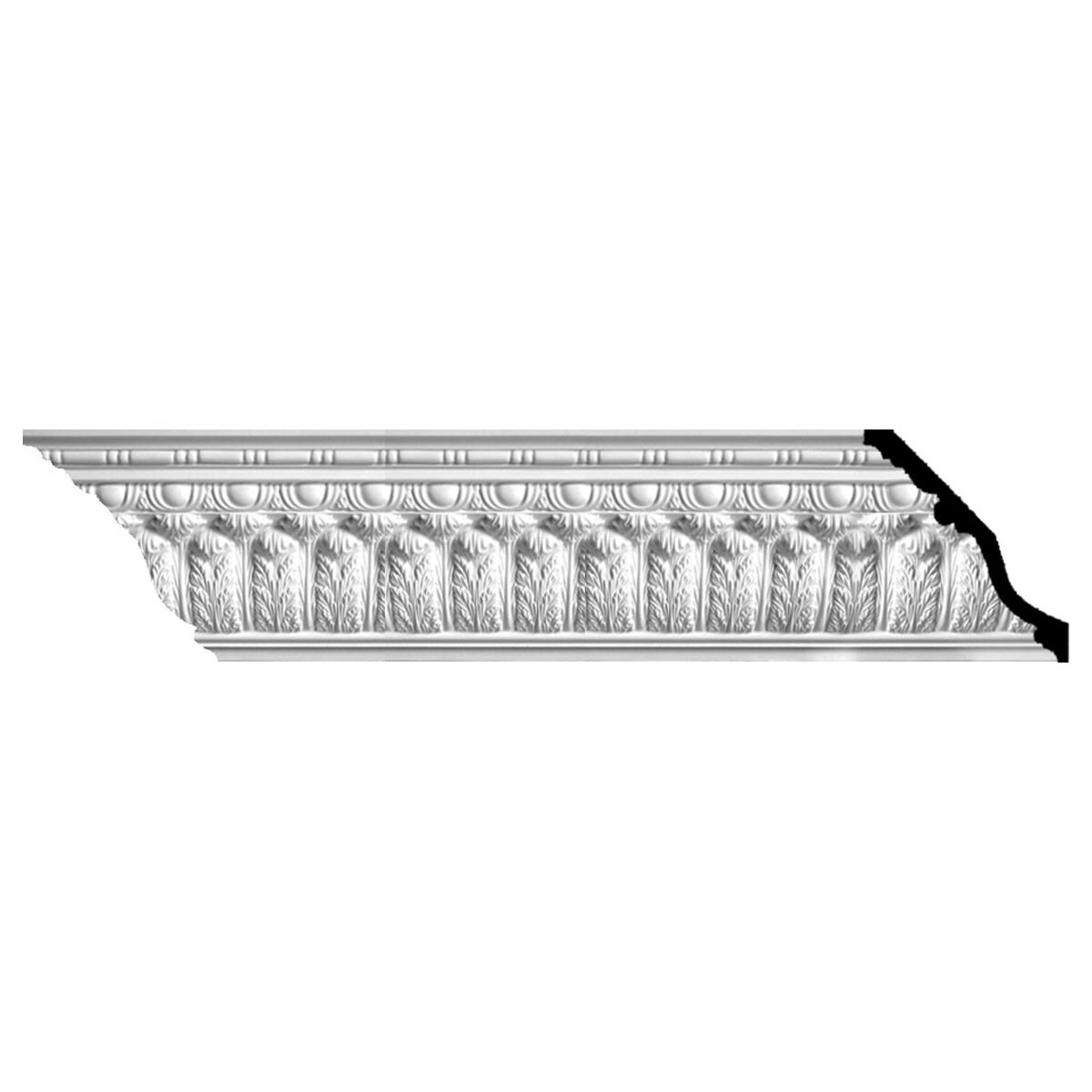 Acanthus Leaf White Polyurethane Crown Moulding