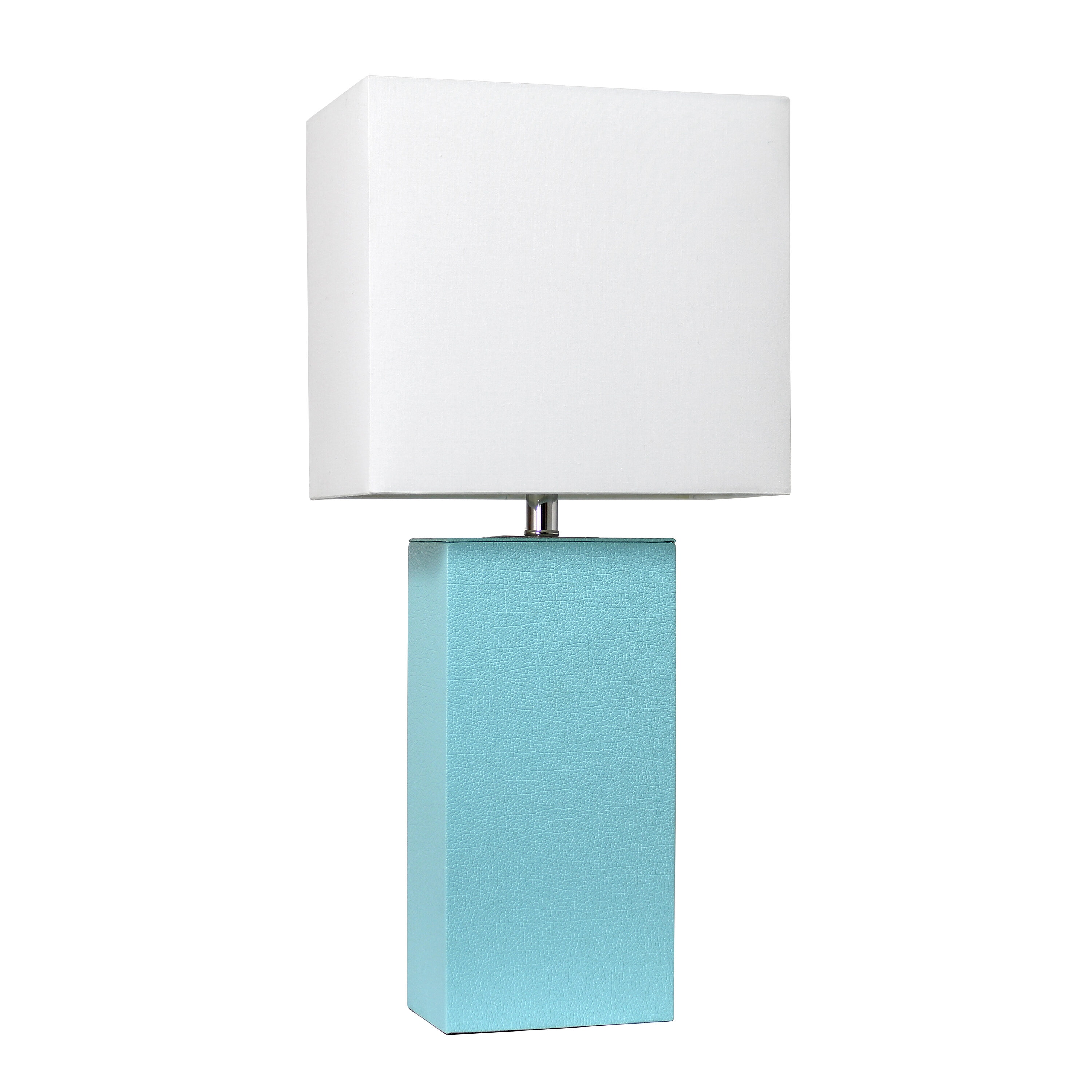 Lalia Home Lexington 21 In Aqua On Off Switch Table Lamp With Fabric