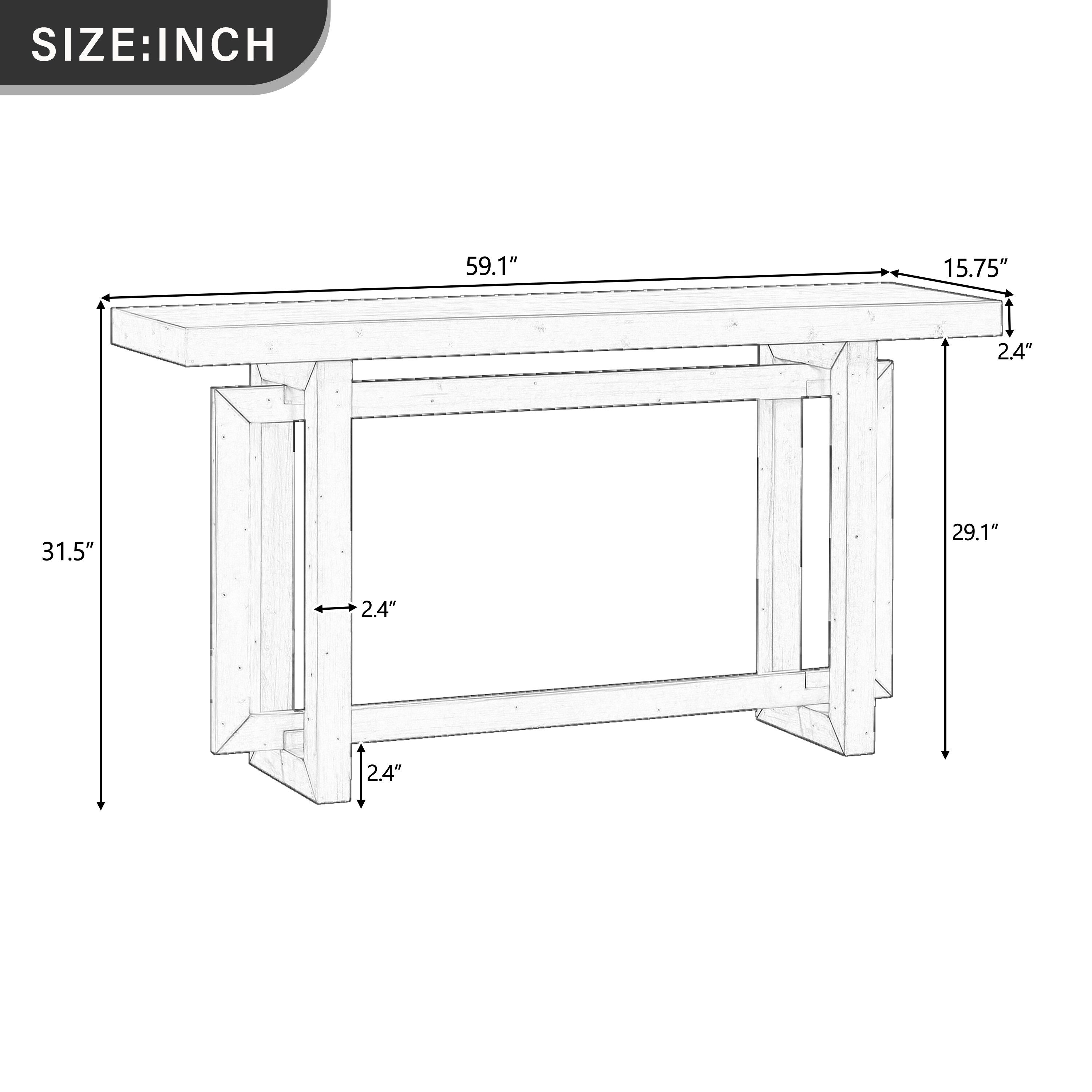 LOVMOR SF-W-N711P410422K Console-Sofa-Tables - View #5