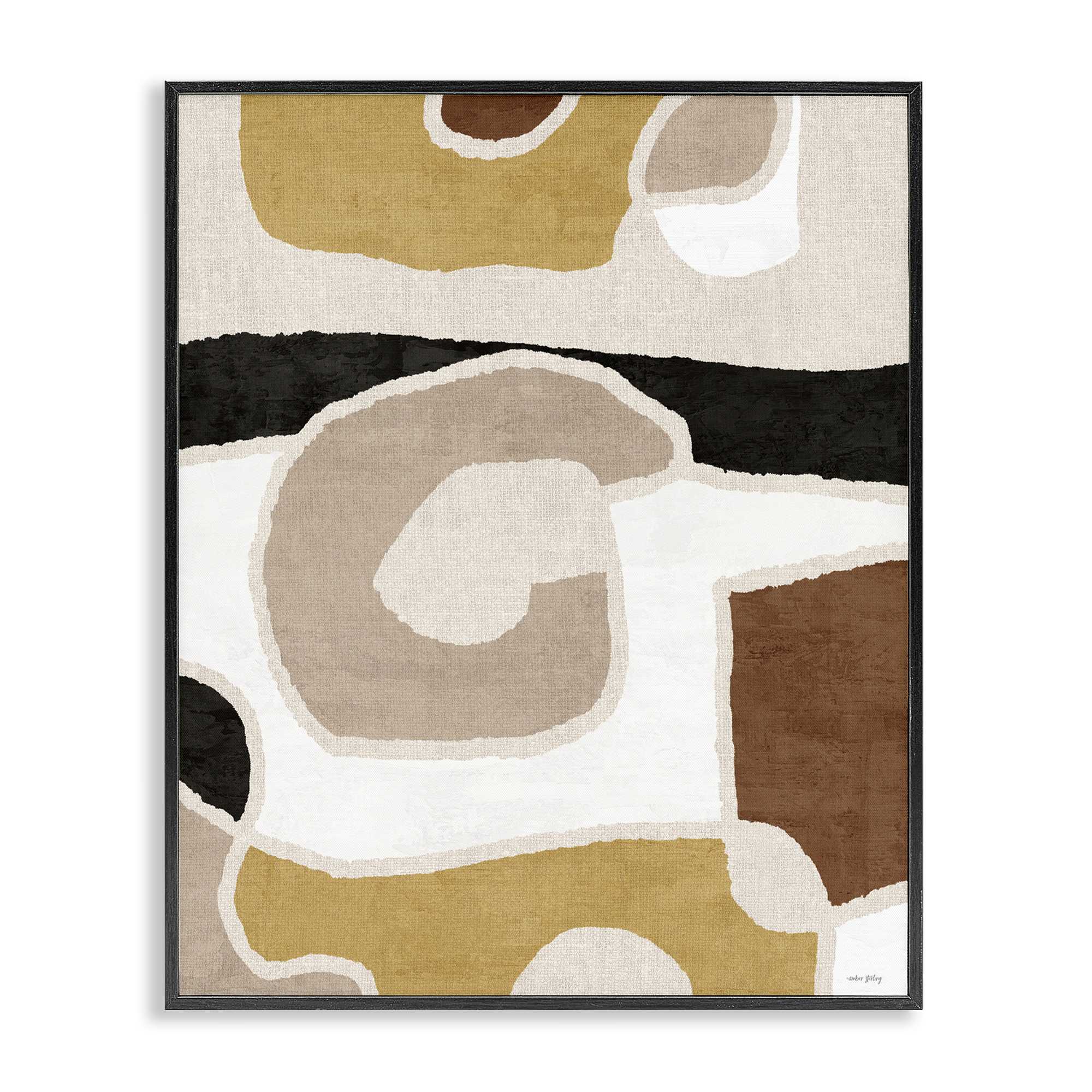 Stupell Industries BT-586-FR-24X30 Earthy Boho Geometrics Framed Giclee design by Amber Sterling