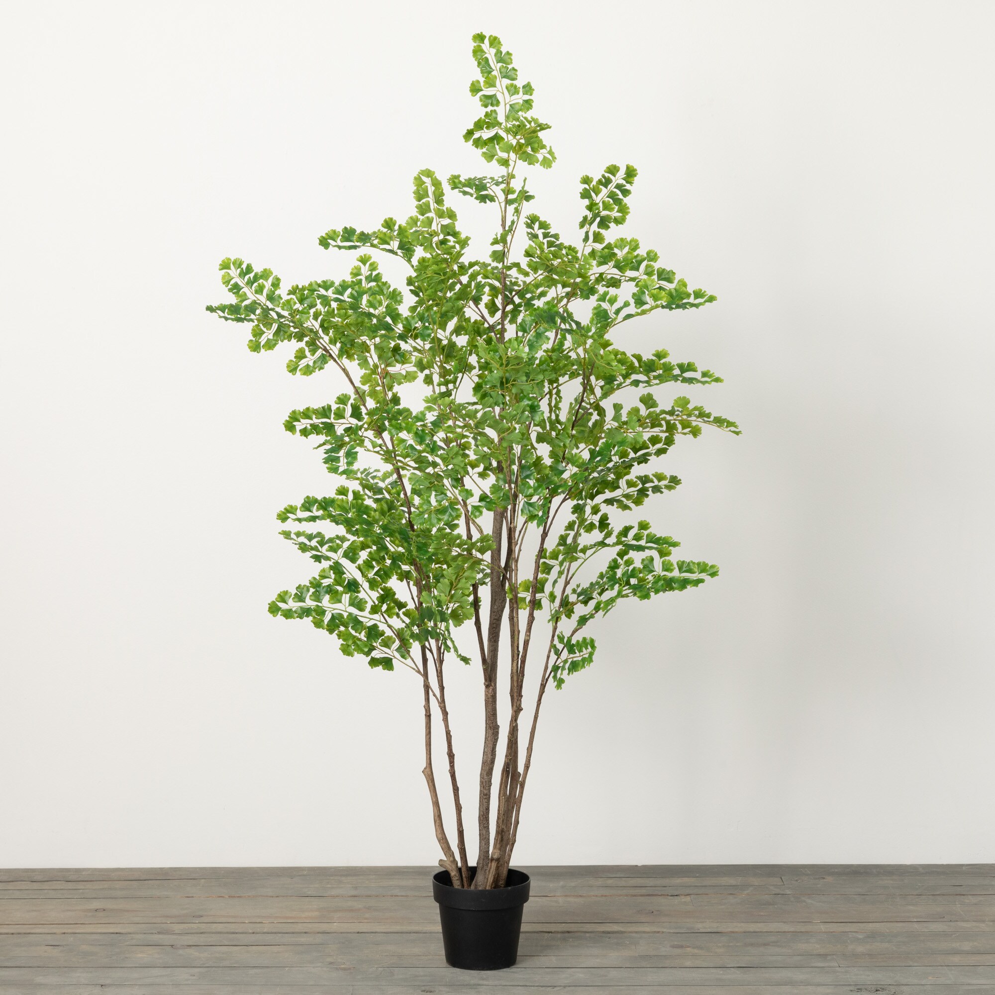 73-Inch Green Plastic Lace Fern Artificial Tree