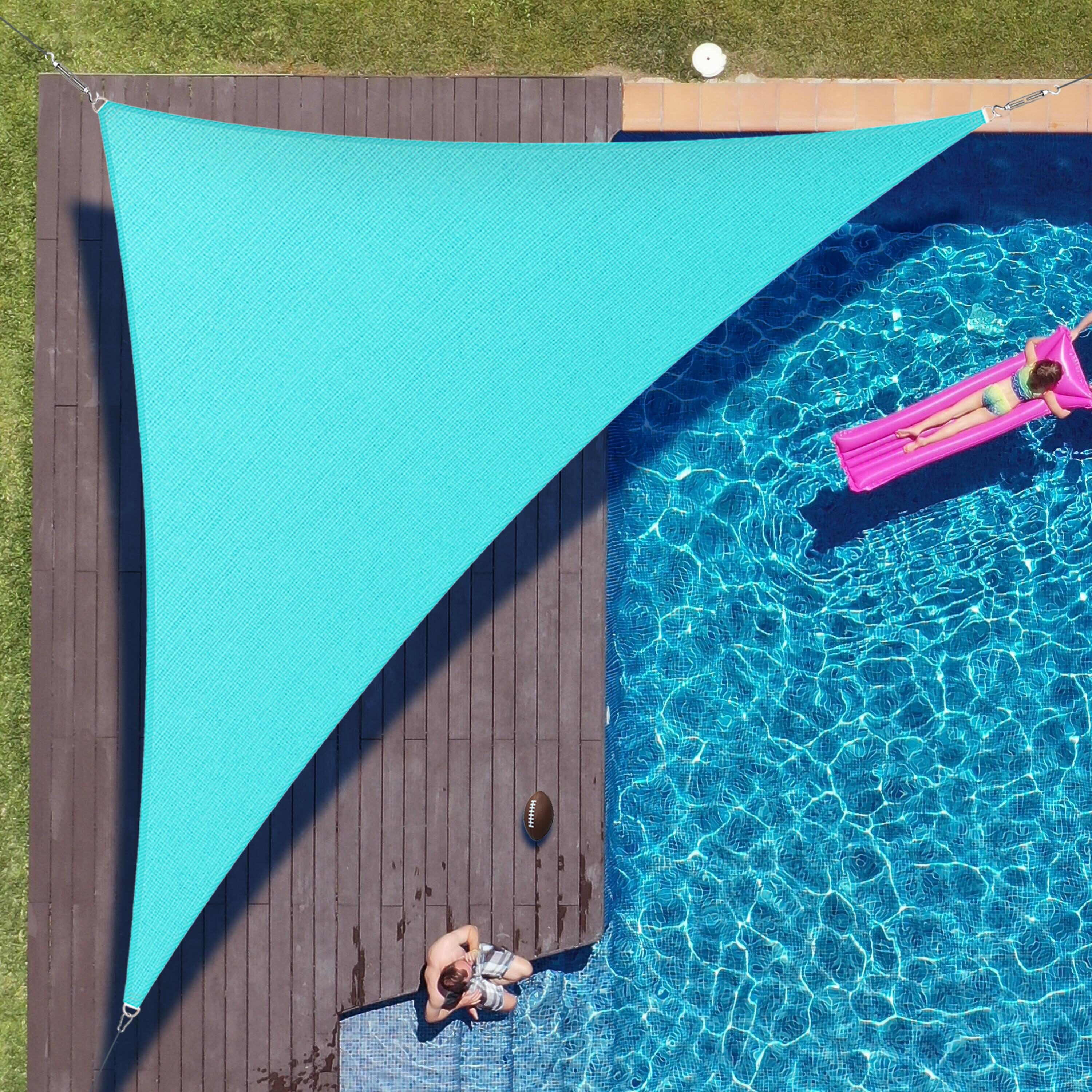 ColourTree TAPRT24-16 Right Triangle 24 x 24-ft Turquoise Shade sail