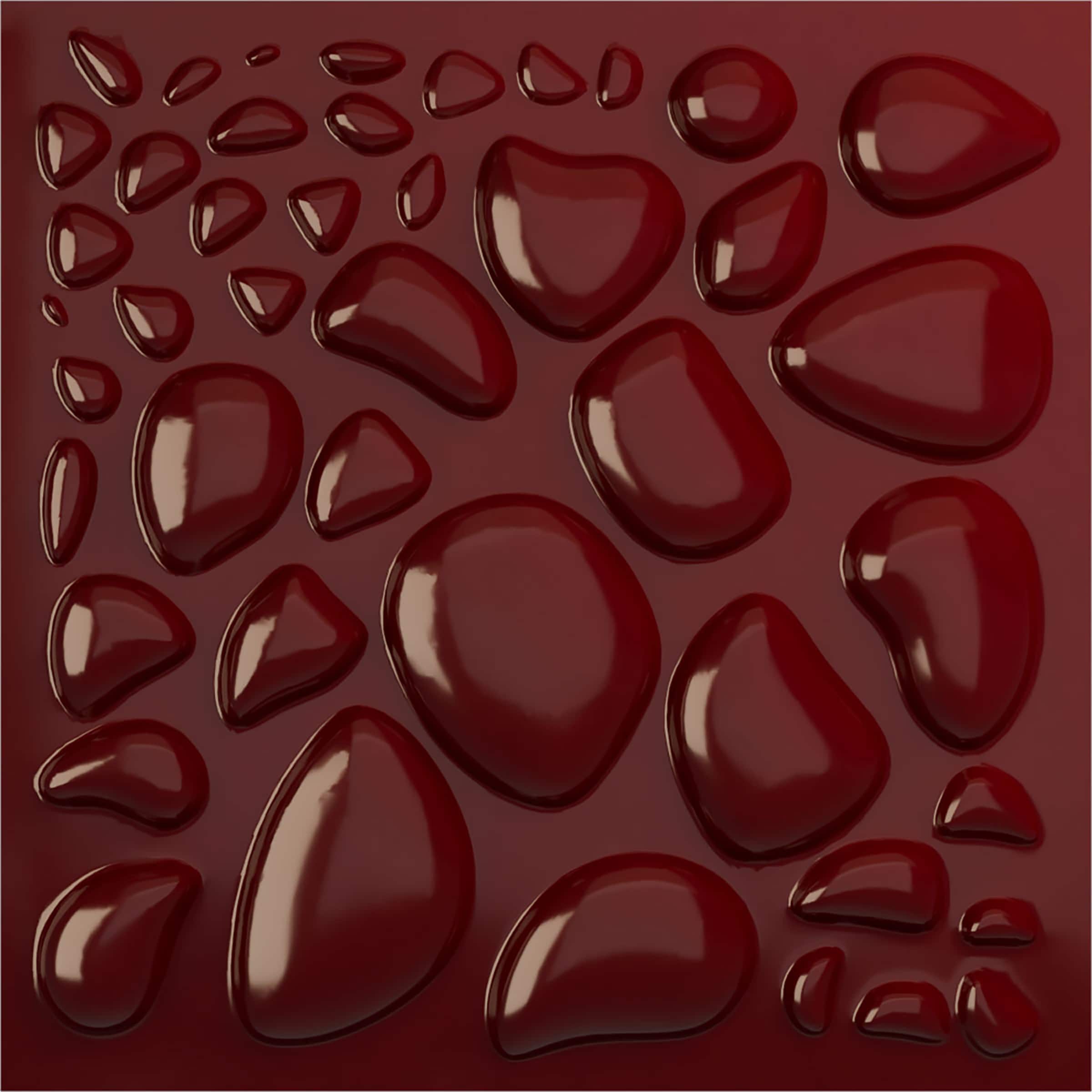 Ekena Millwork WP20X20SLHML 19-5/8-in x 19-5/8-in Embossed Paintable/Stainable Red PVC Wall Panel (
