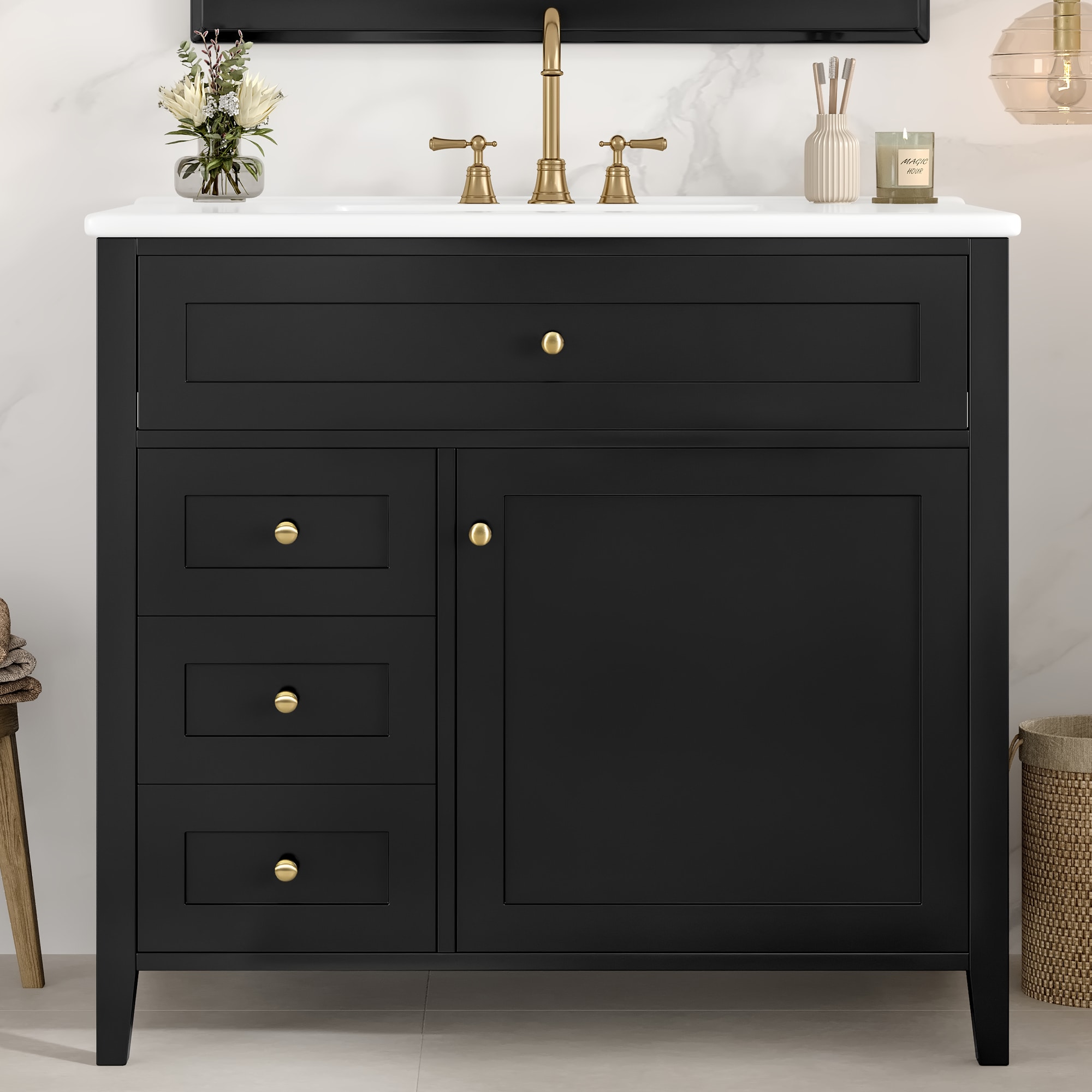 ModernLuxe L3P-N725P350821B Bath-Vanity-Combo - View #2