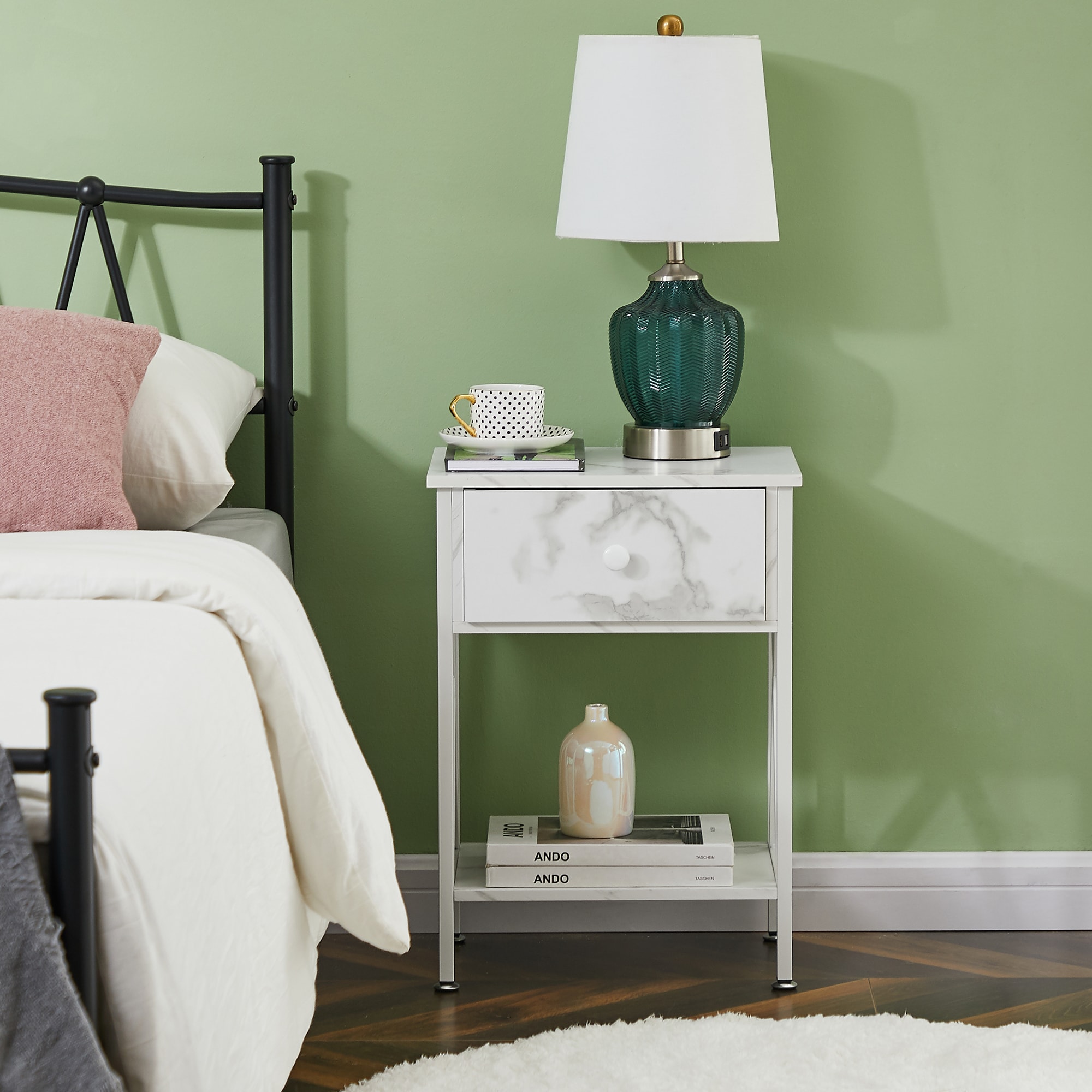 Vecelo LOE-DC-NS01-WHT-A2 nightstands - View #4