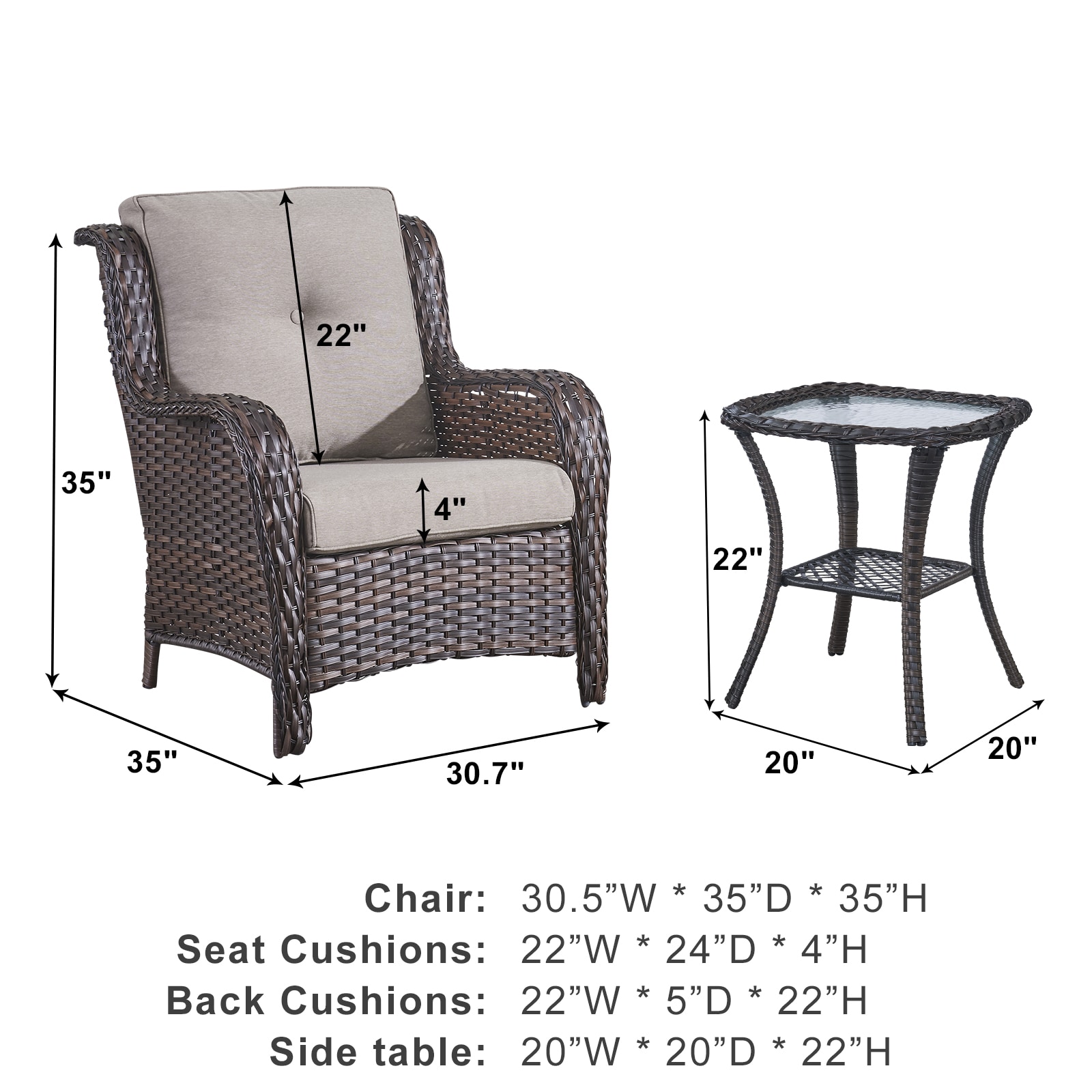 Rilyson FS006025-3 Patio-Chairs - View #6