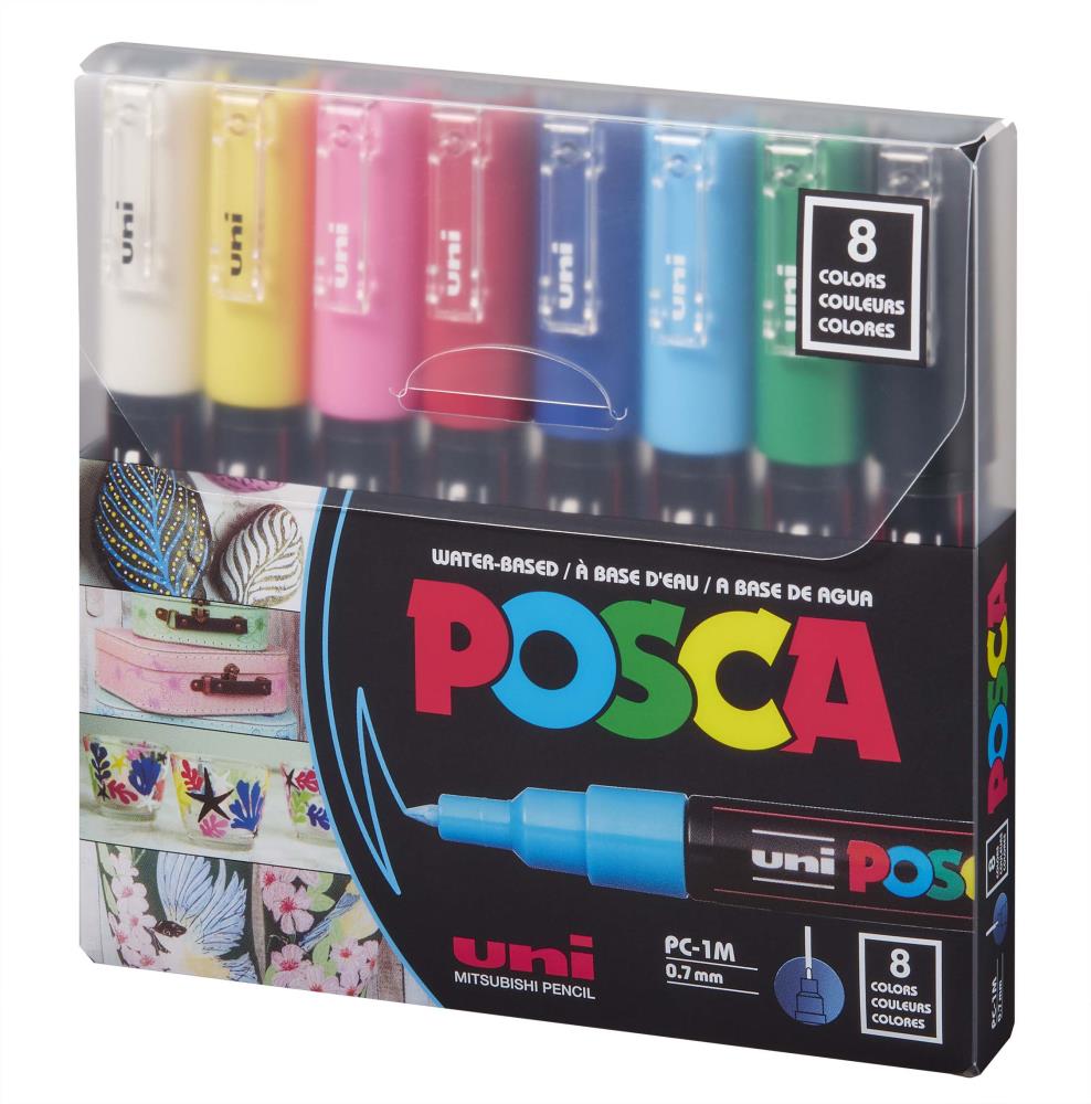 POSCA 8-Pack 1m Multi Paint Pen/Marker in the Writing Utensils department  at