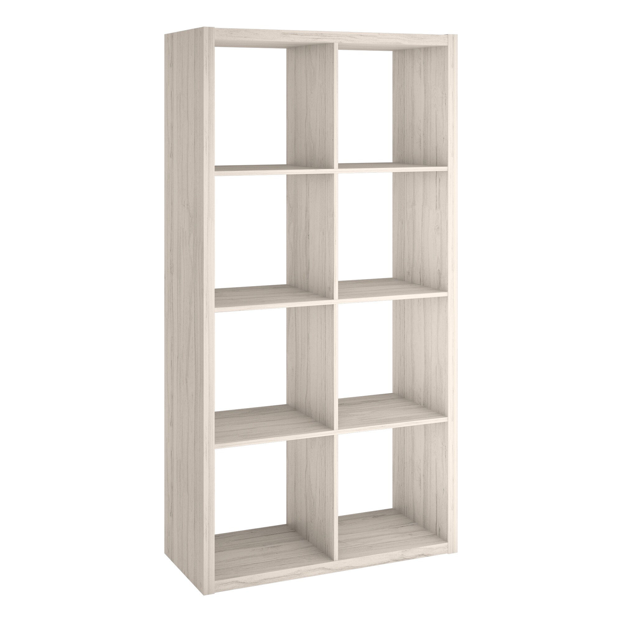 ClosetMaid 57.95-in H x 29.87-in W x 13.5-in D Bleached Walnut Wood Laminate 8 Cube Organizer
