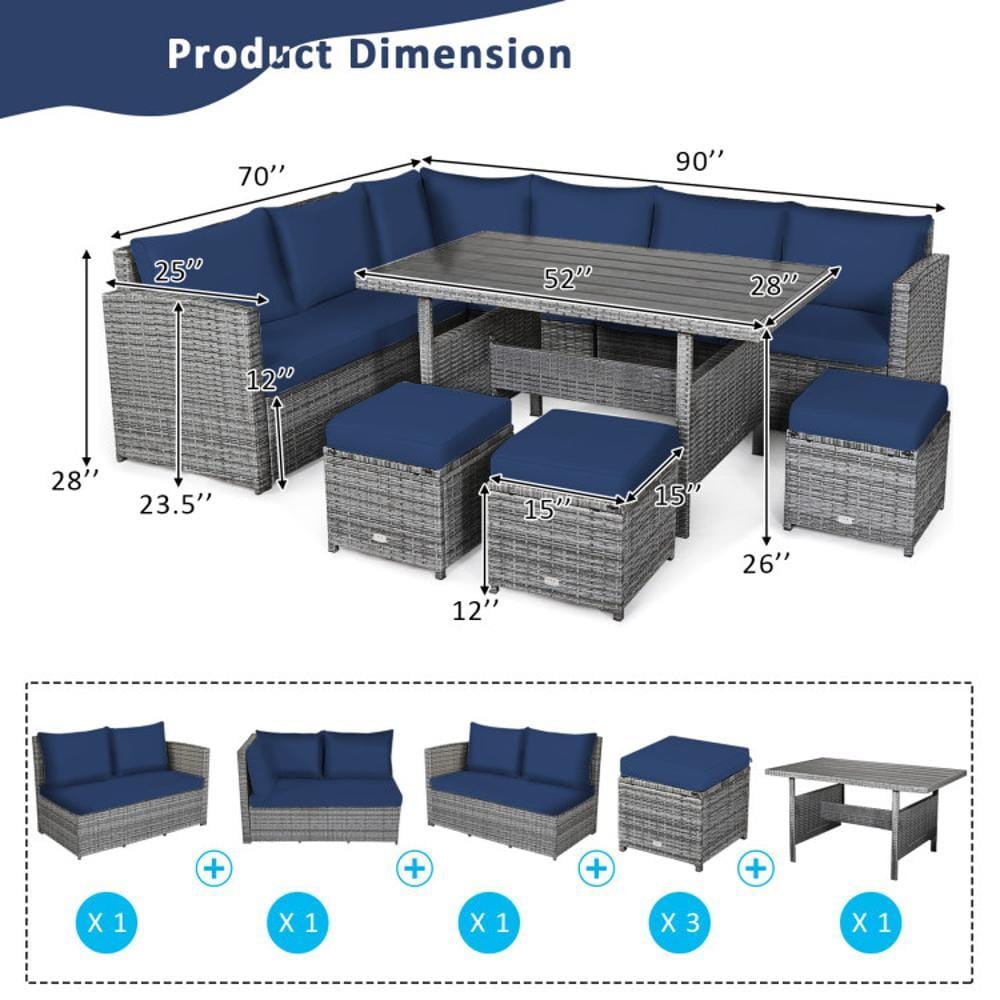 BABOOM BOM-1503NY+-CO Patio-Dining-Sets - View #6