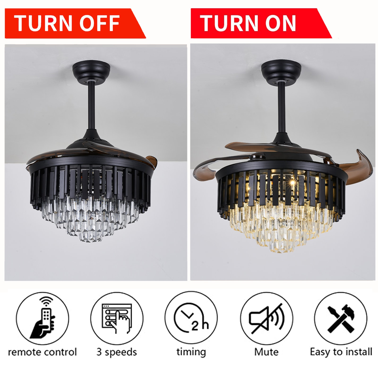 Oukaning HG-HCX-2268-US Ceiling-Fans - View #6