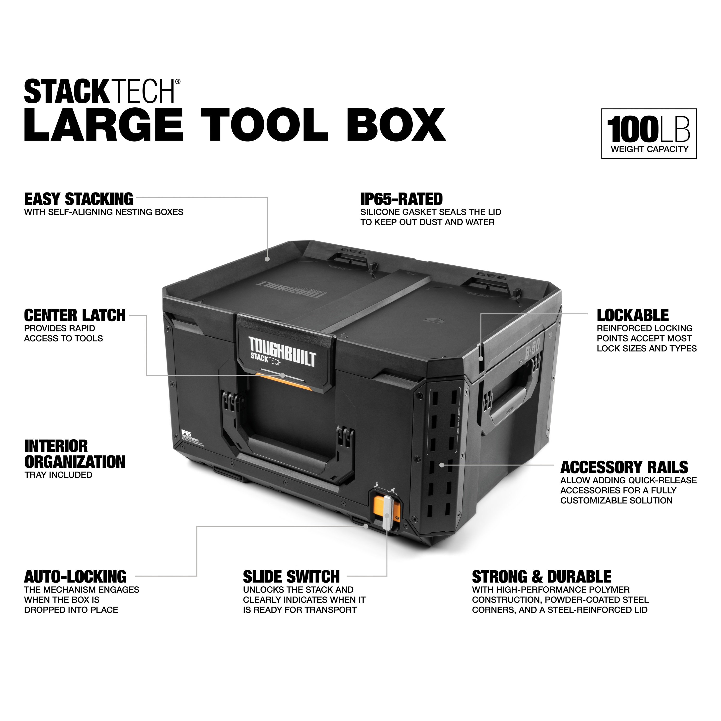 StackTech Large Tool Box — TOUGHBUILT