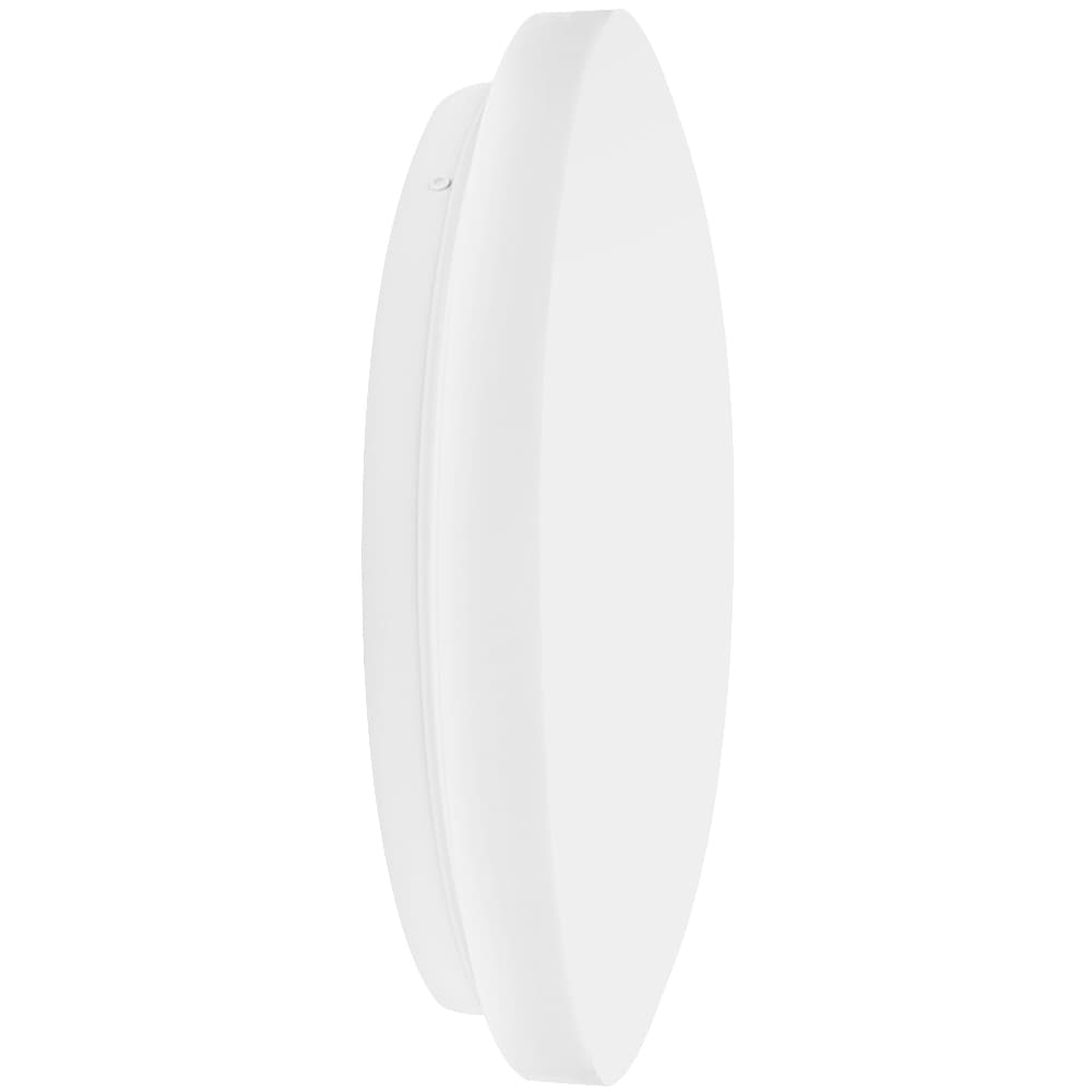 White Round LED Flush Mount Ceiling Light, 13 Inch