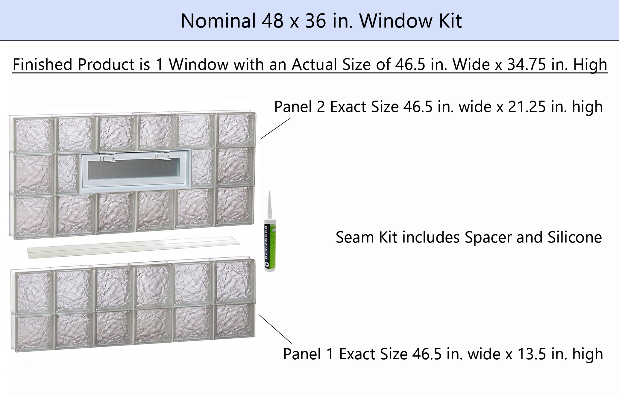 REDI2SET V4836IS Glass-Block-Windows - View #2