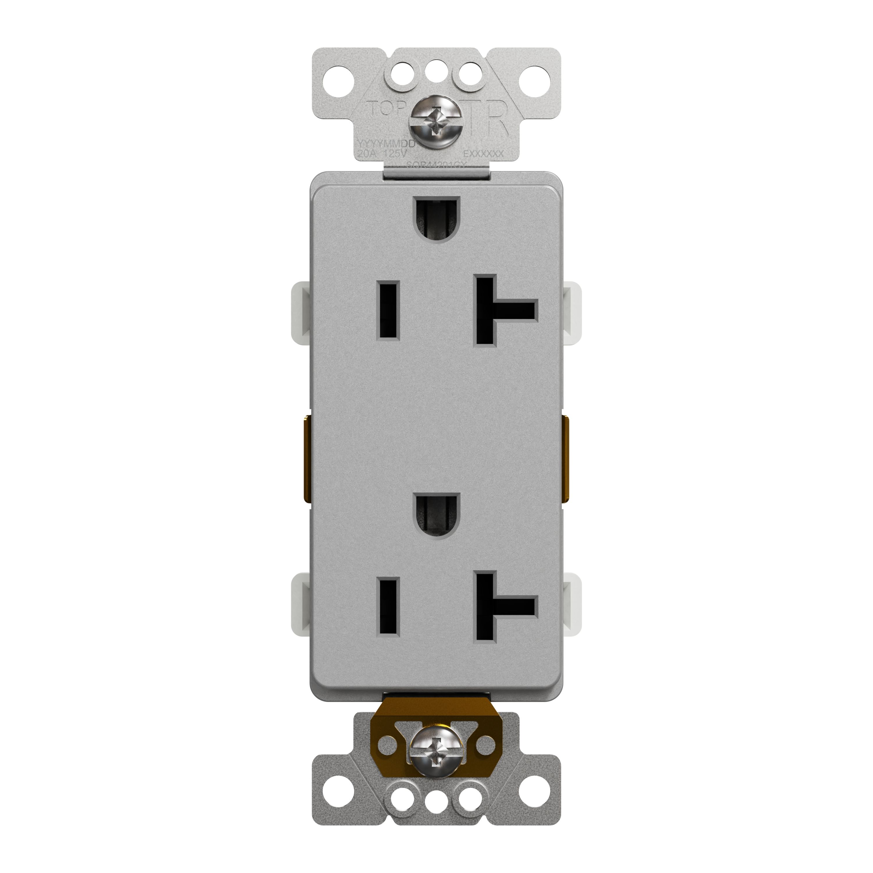 Pass & Seymour Rcd38trwcc6 15A White Single Receptacle