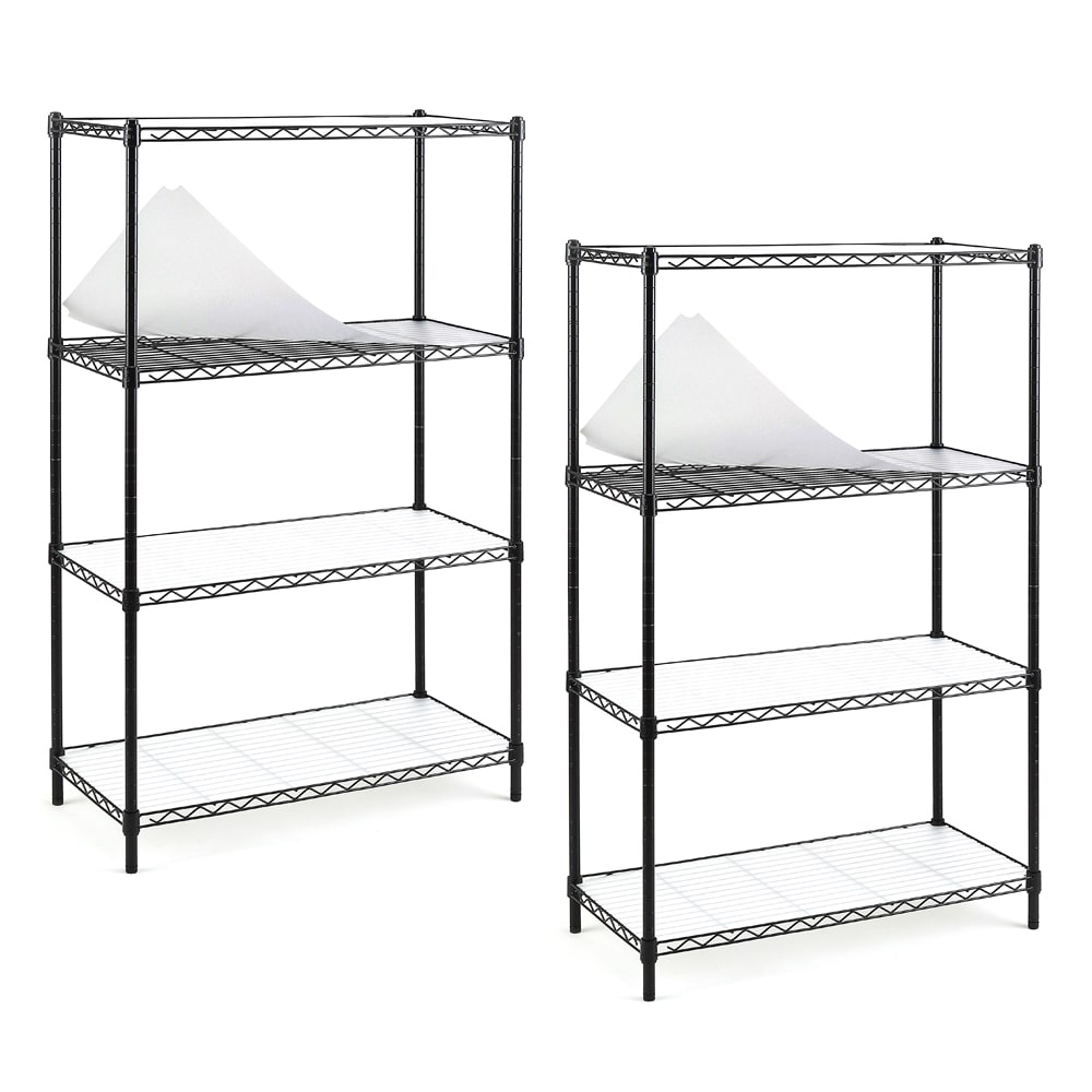 EFINE Steel Heavy Duty 4-Tier Utility Shelving Unit (30-in W X 14-in D ...