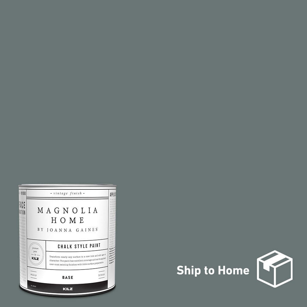 Magnolia Home 00170604 by Joanna Gaines Water-based Pre-tinted Low Odor Duke Gray Chalky Paint (1-quart)
