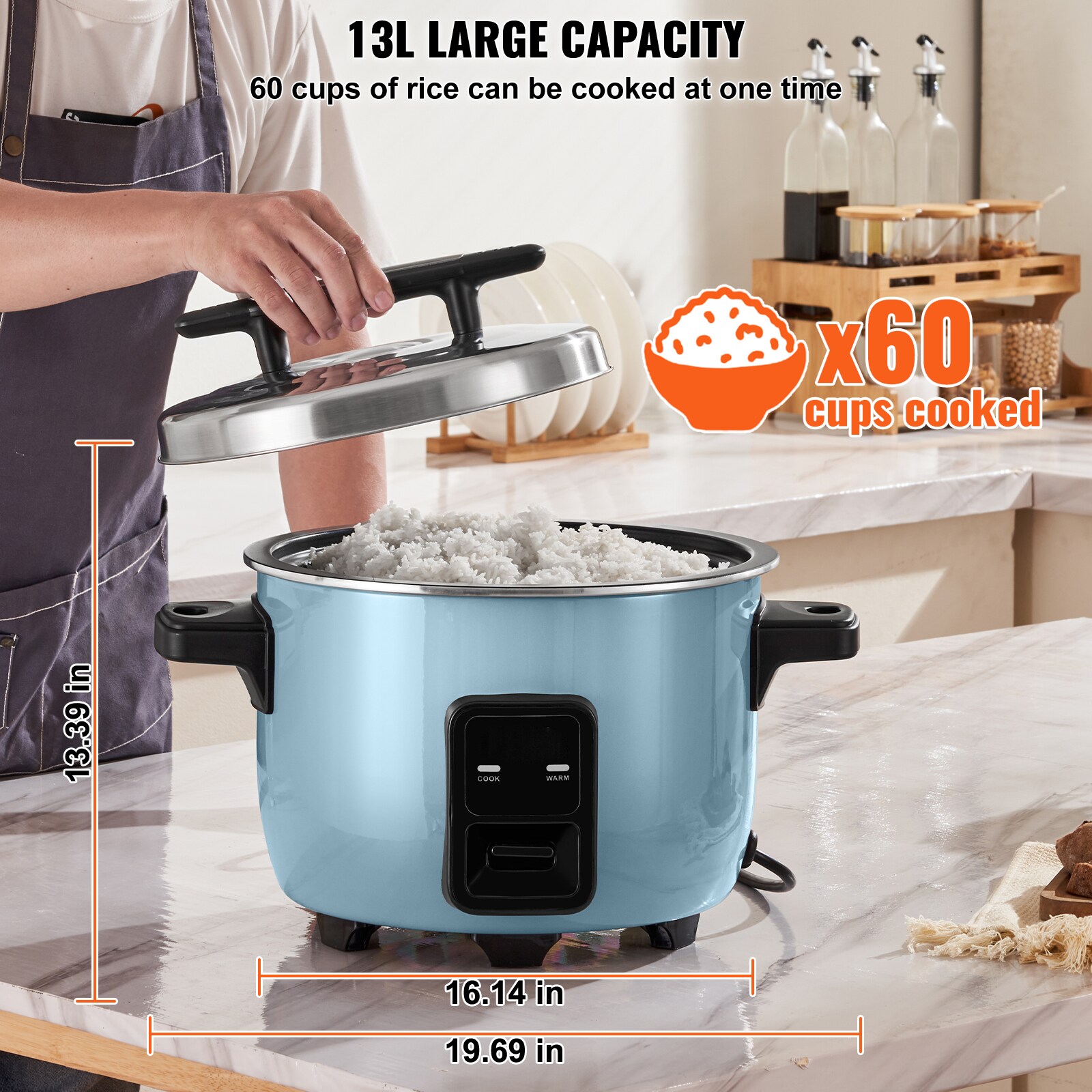 VEVOR SCSYDFBFGS1304521V1 Rice-Cookers - View #3