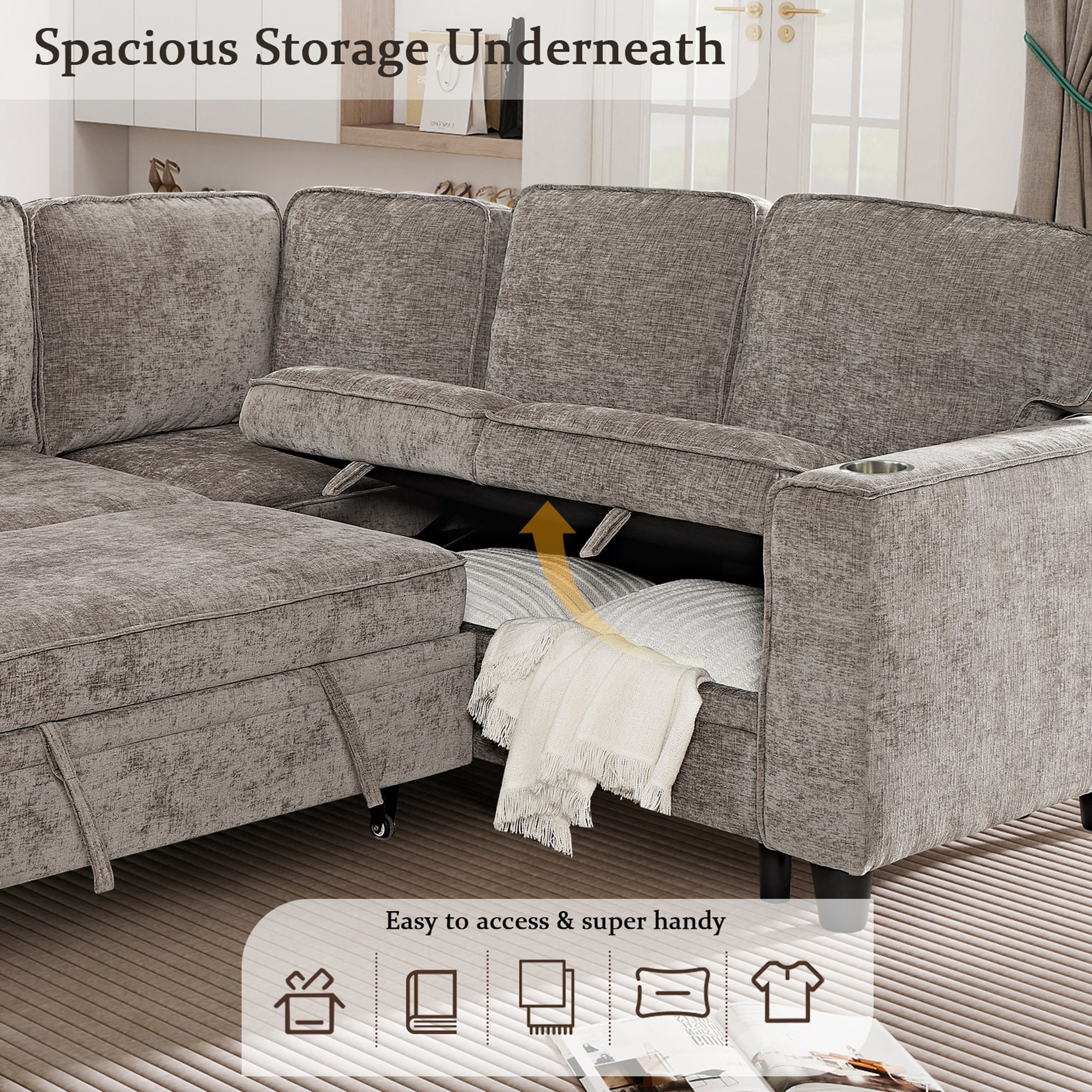SINOFURN SYA370159GY Sofas-Loveseats - View #12