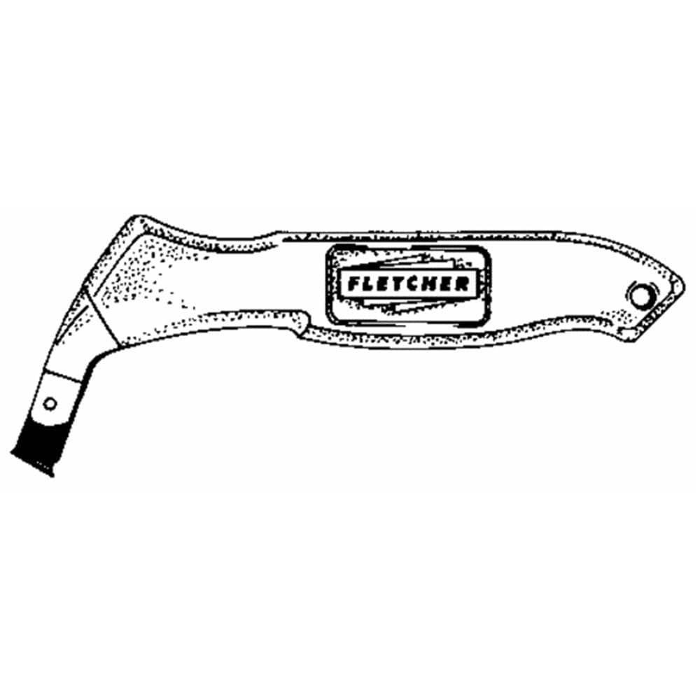 Fletcher Plastic and Formica 4 in. Fixed Blade Cutter Black 1 pk in the ...