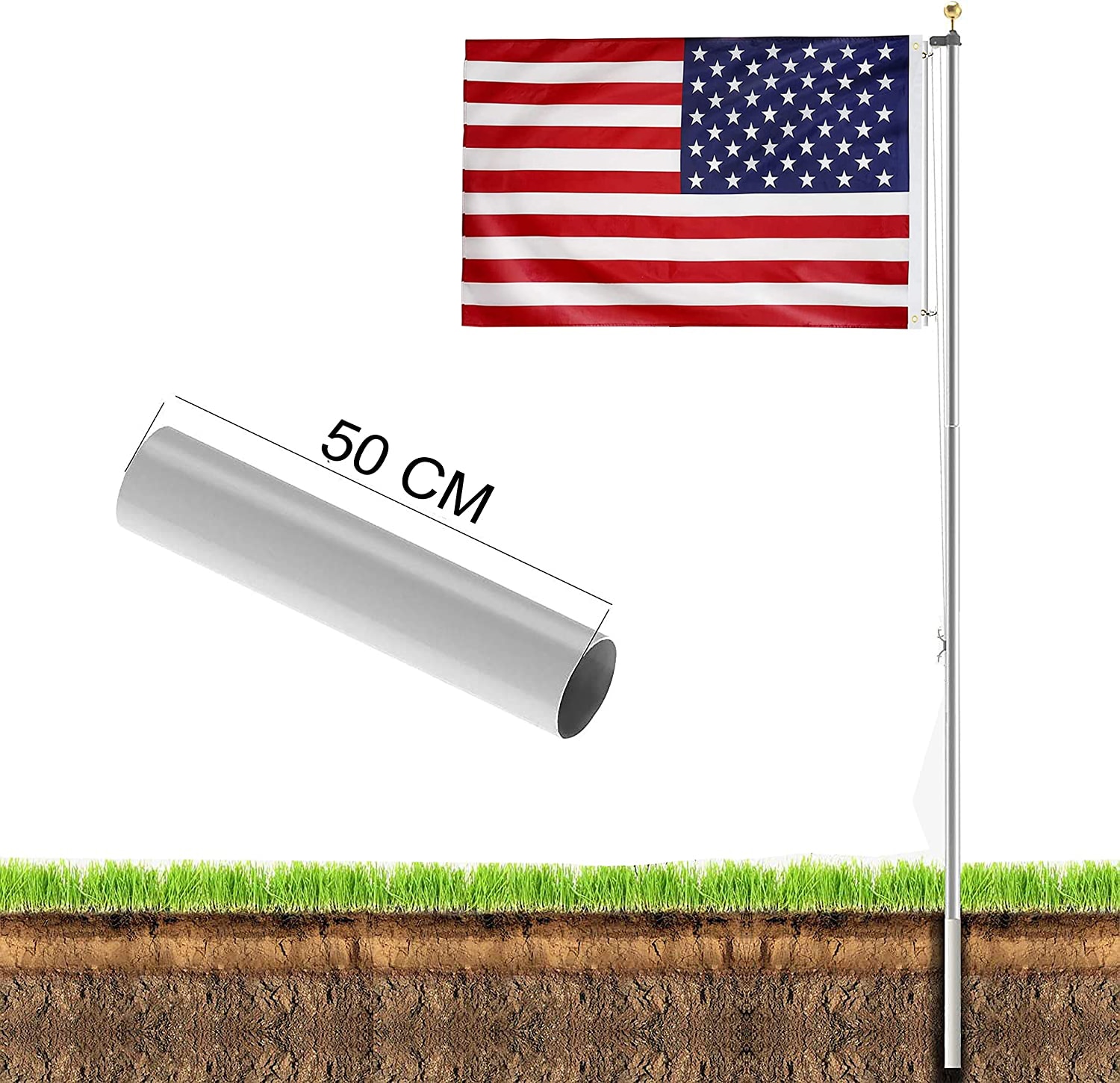 EXTRAUP YHLW465127590 Flag-Poles - View #5