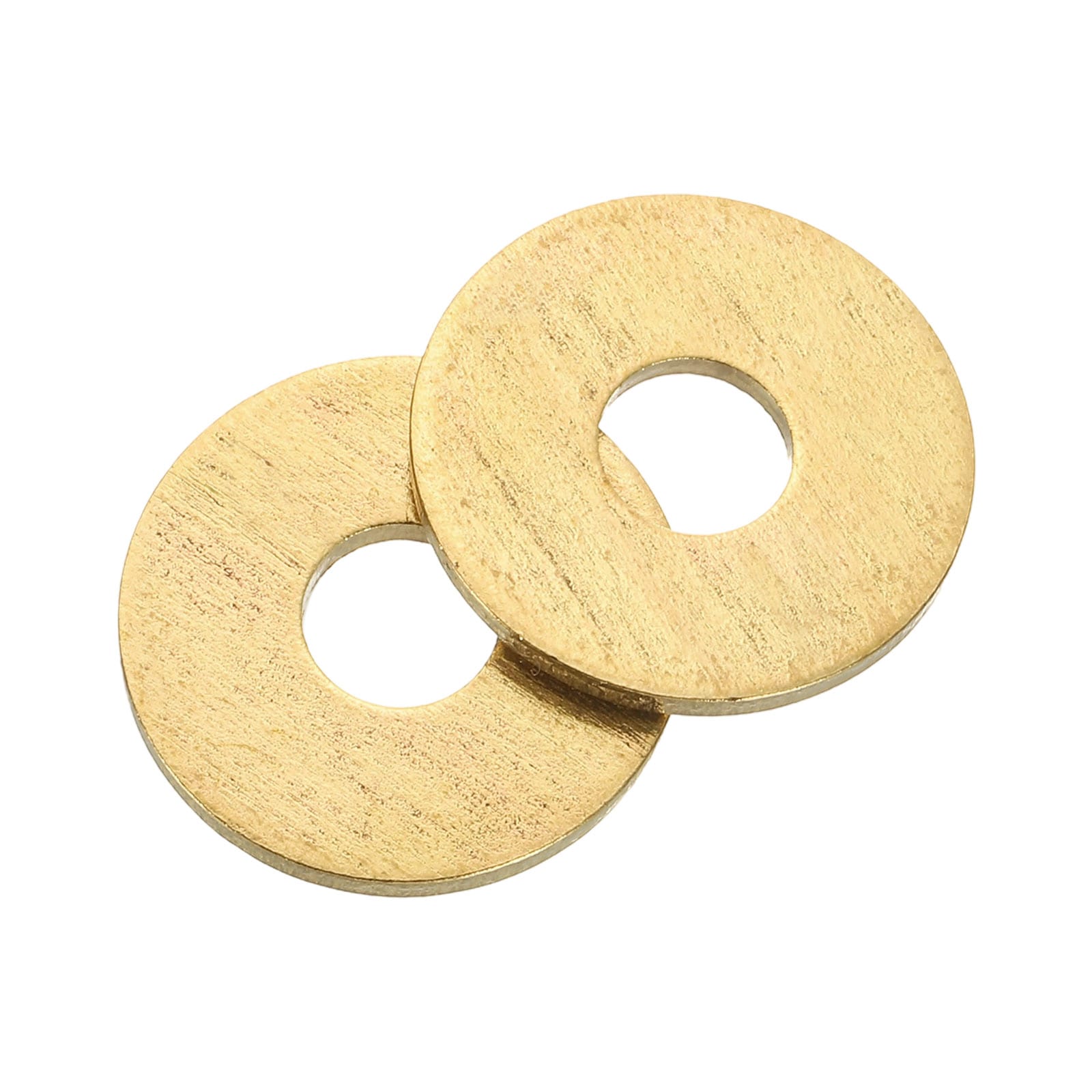 Unique Bargains M6 Flat Washer 8pcs Brass Ring Flat Washers 18mm OD 1.5mm Thick Metal Sealing Gasket Ring for Screws Bolts Nuts