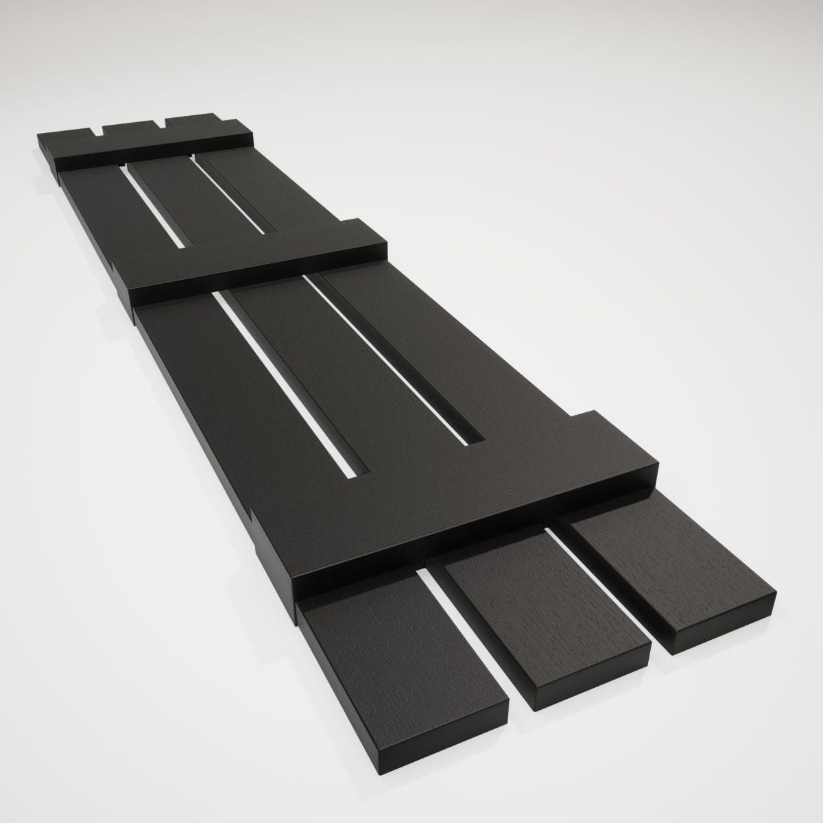 Ekena Millwork LS3C12X08800BL Exterior-Shutters - View #5
