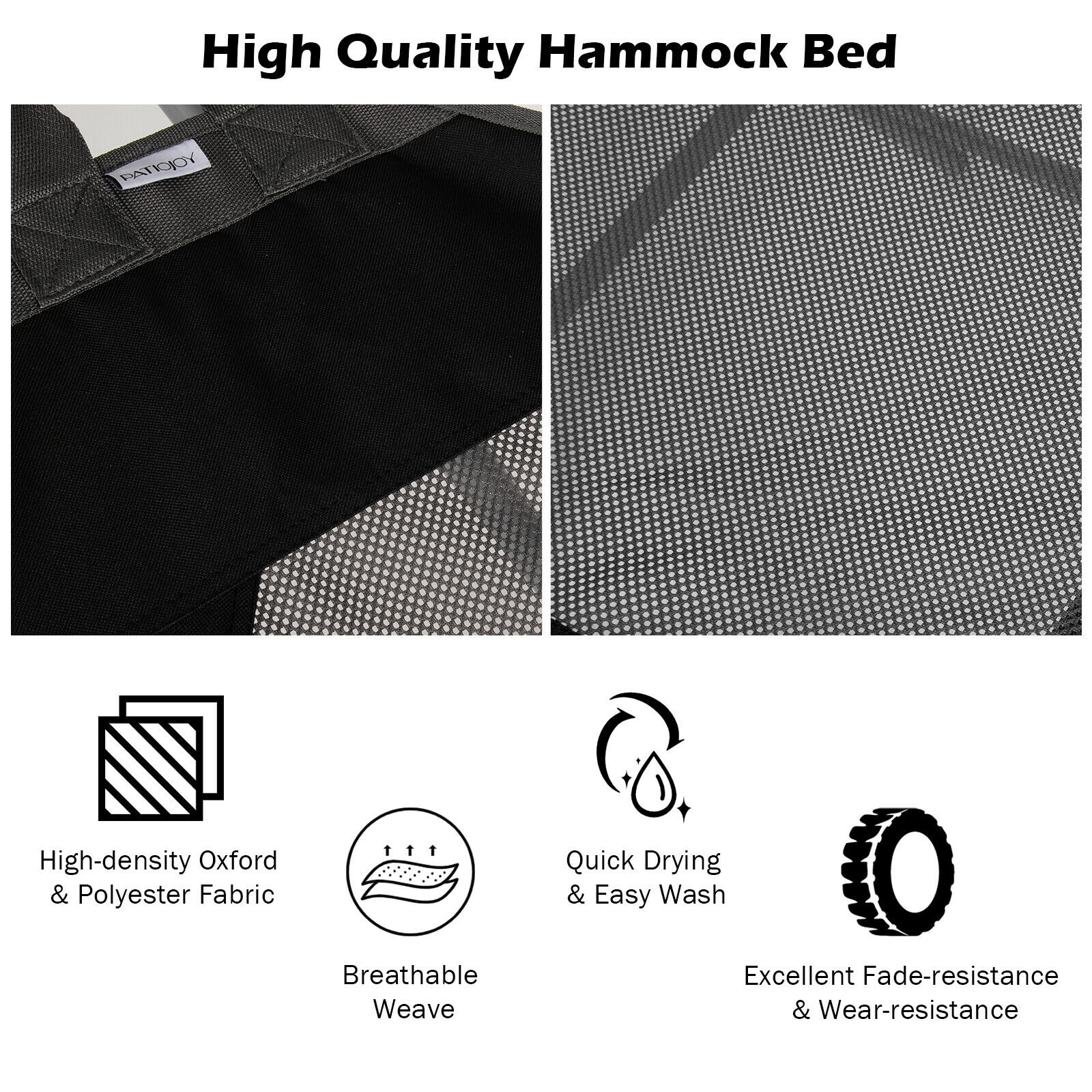 WELLFOR DOJN3190BK hammocks - View #4