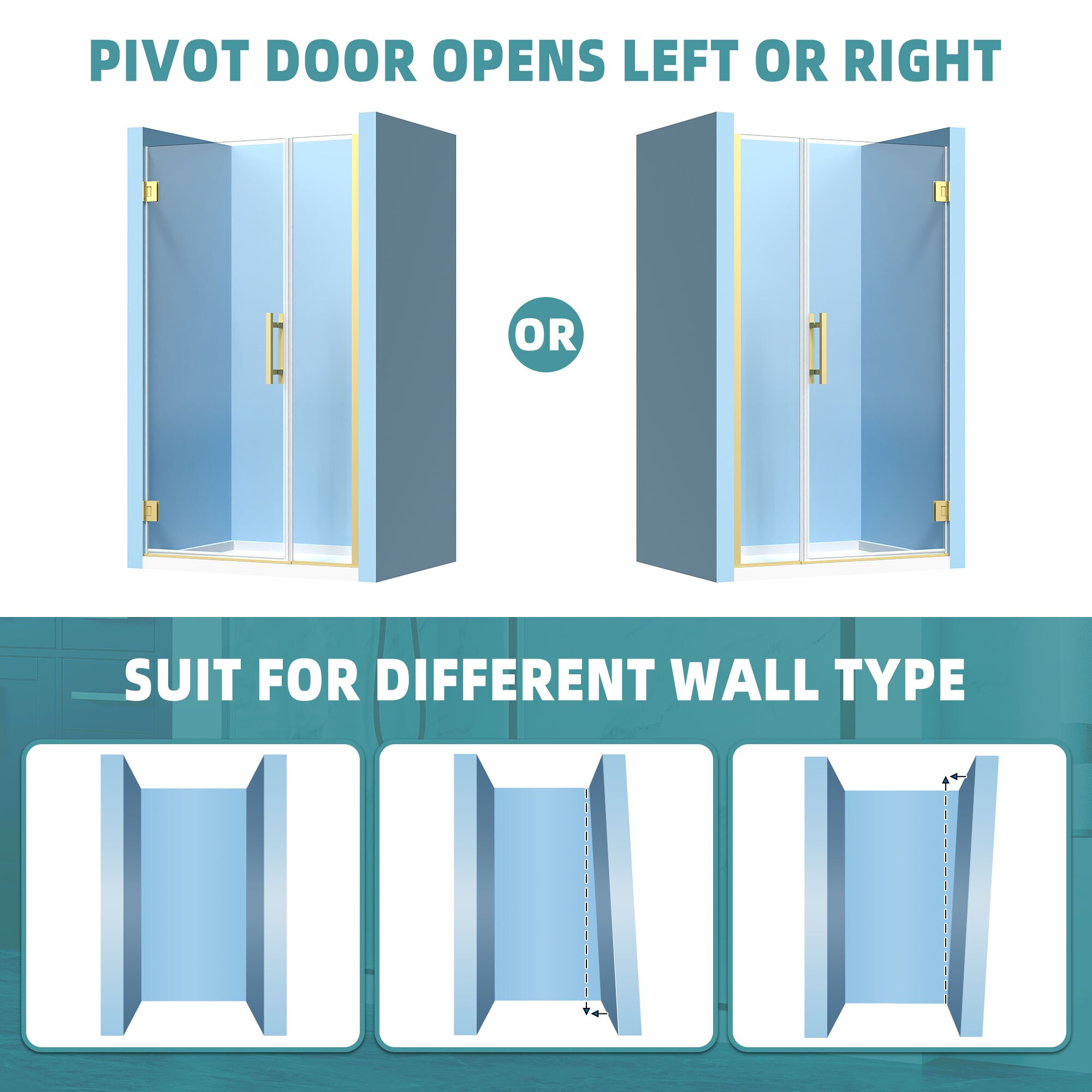 Forclover FLW-DP42BG Shower-Doors - View #10