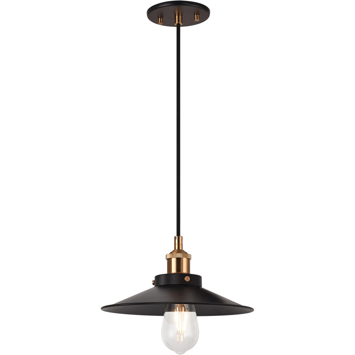 Matteo  Lighting C46111AGBK Bulstrode's Workshop Pendant Aged Gold Brass