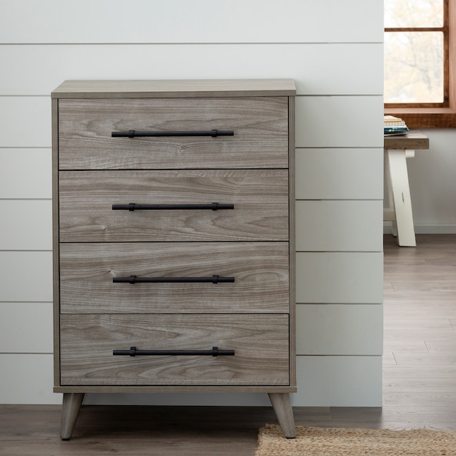 Brookside Emery Walnut 4 Drawer Dresser, How Much Does It Cost To Build A Wood Dresser