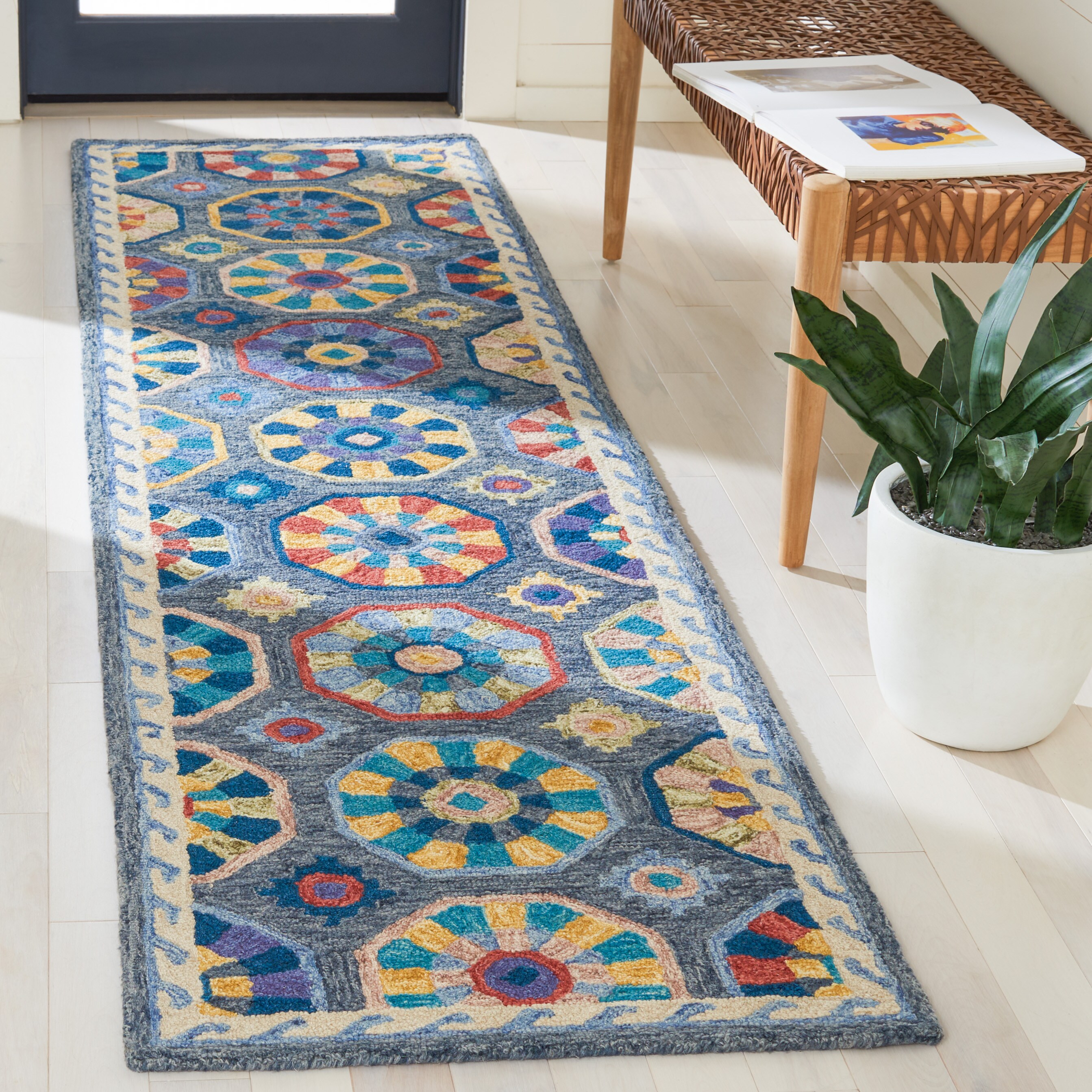 Metro 116M Blue Ivory 2in-3ft x 9in Rug