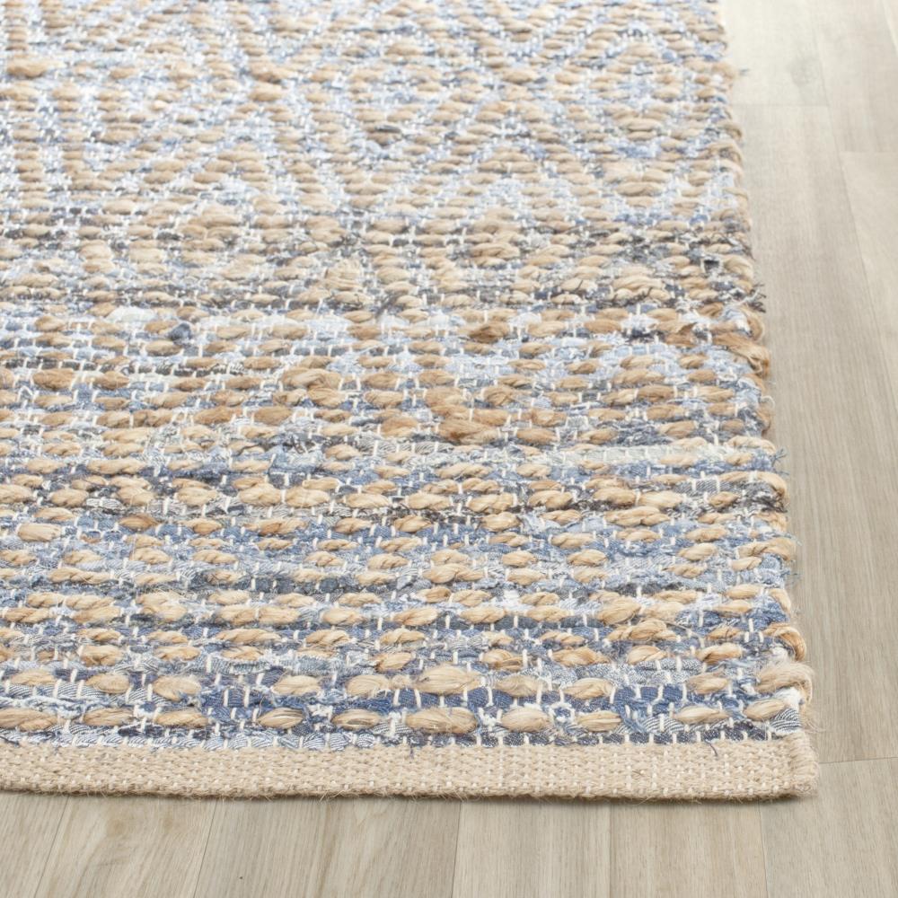 Cape Cod 6' x 6' Blue Natural Jute Square Rug