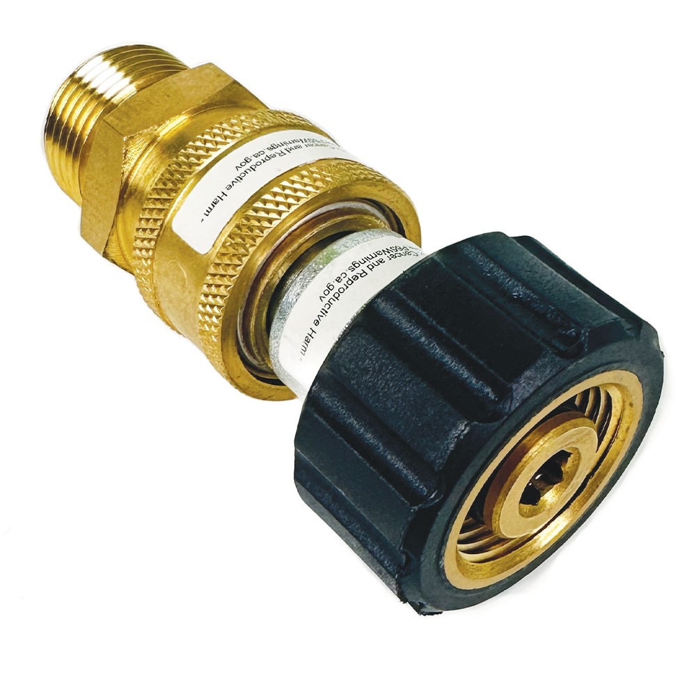 BLU SHIELD PWA001 up to 4000 PSI M22 (14-mm) male to 3/8-in Brass Gas and Electric Pressure Washers Quick Connect Kit
