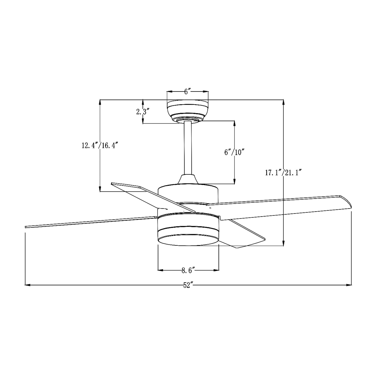 Edvivi FFG7751BN Ceiling-Fans - View #4