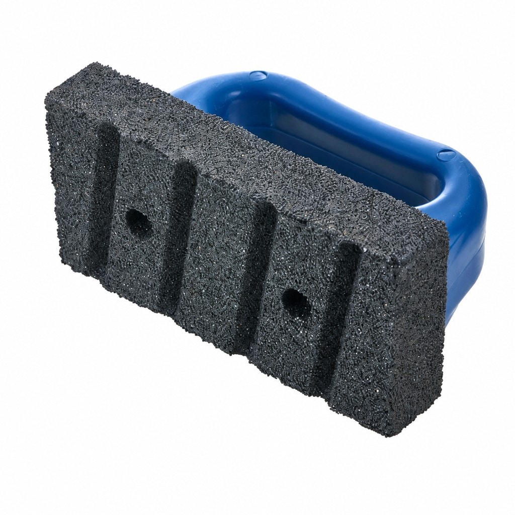 OGETFUUR 20 Grit Rub Brick with Handle Concrete Masonry Tool for Removing Smoothing Cleaning Marks Fluted Surface